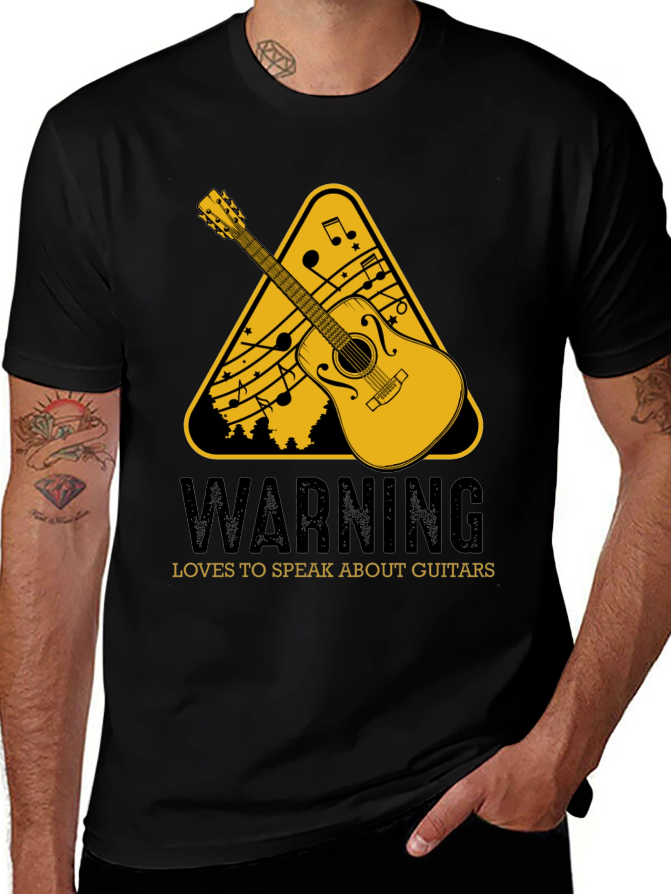 Guitar Lovers Warning T-Shirt