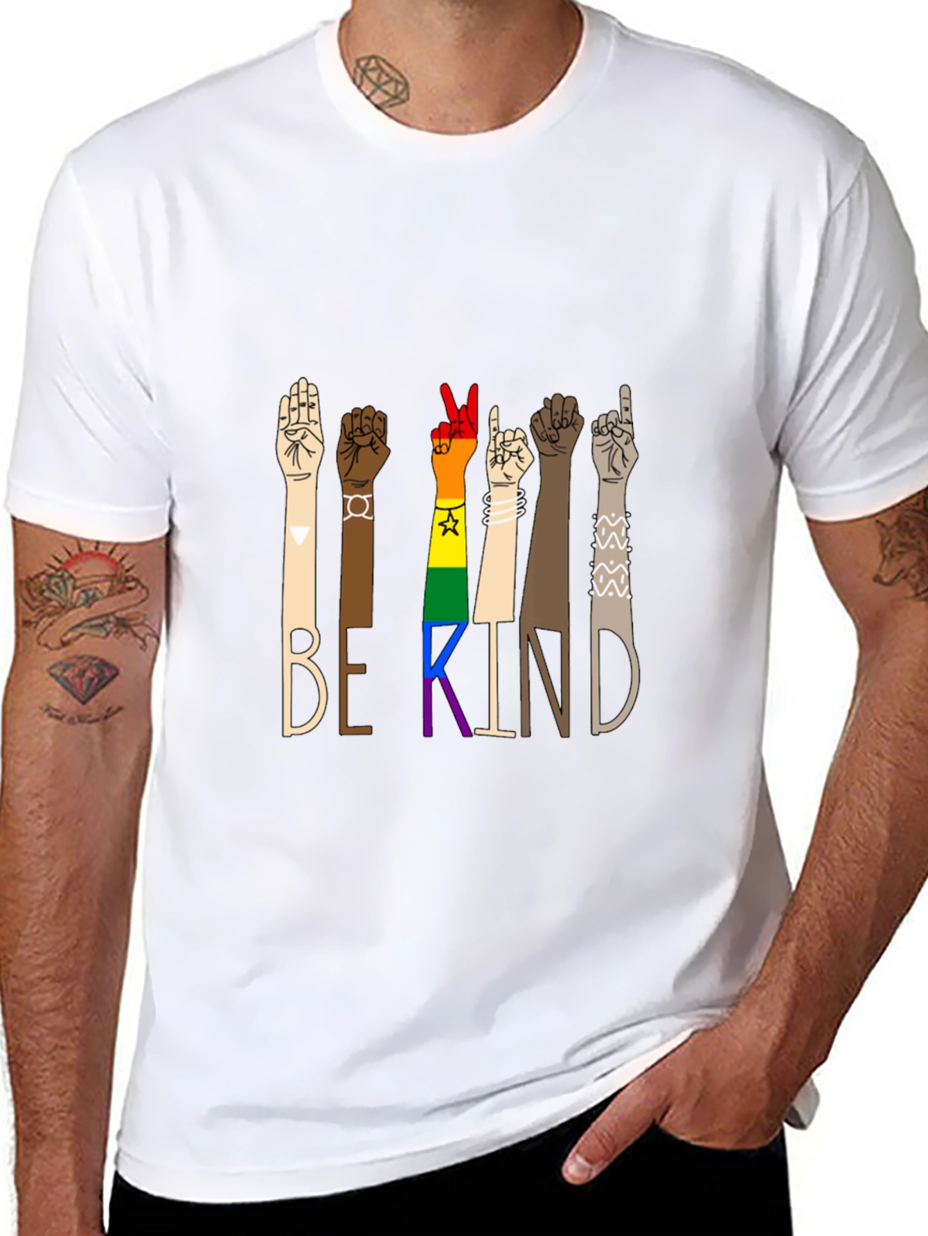 Be Kind Graphic Tee - Equality & Inclusion