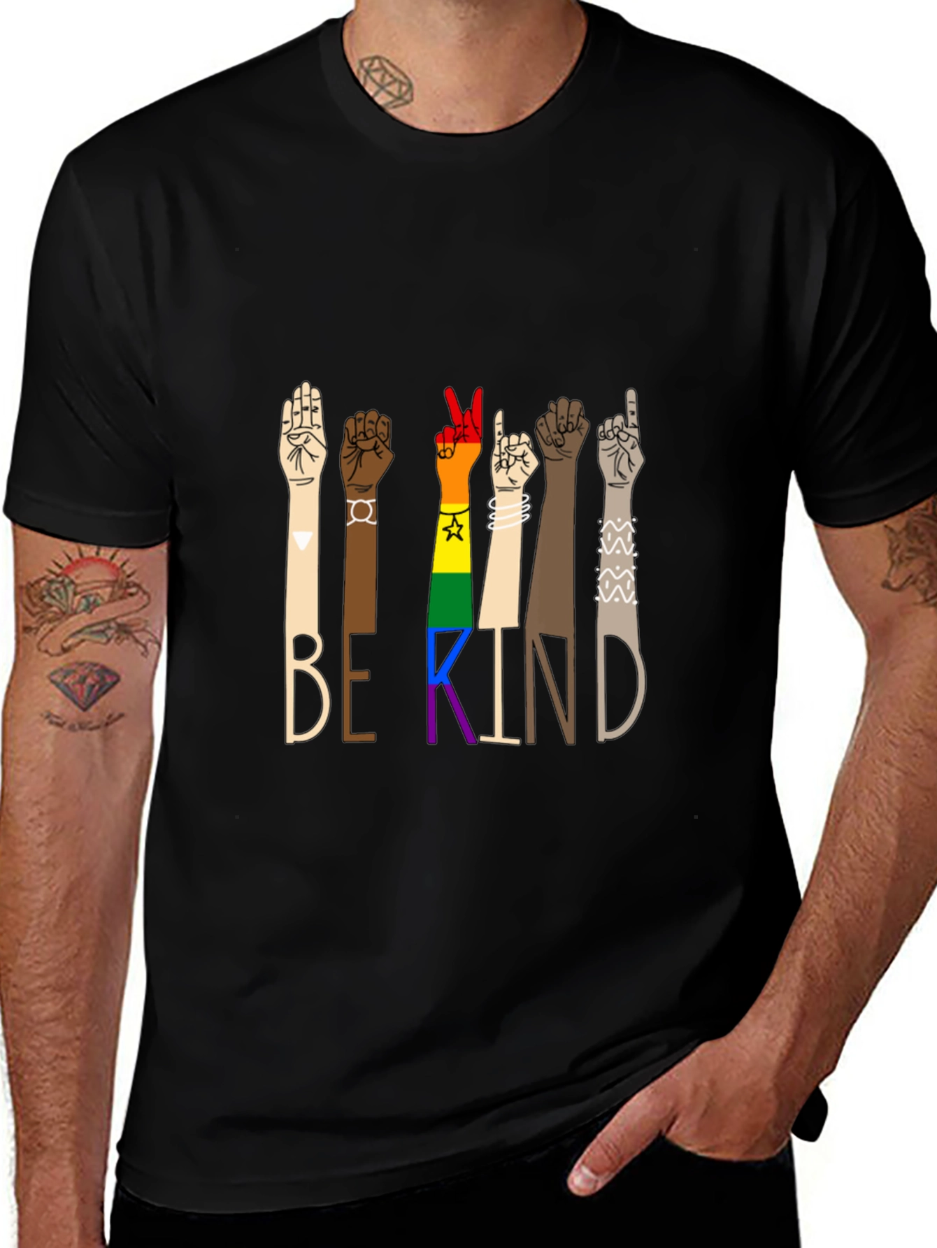 Be Kind Graphic Tee - Equality & Inclusion