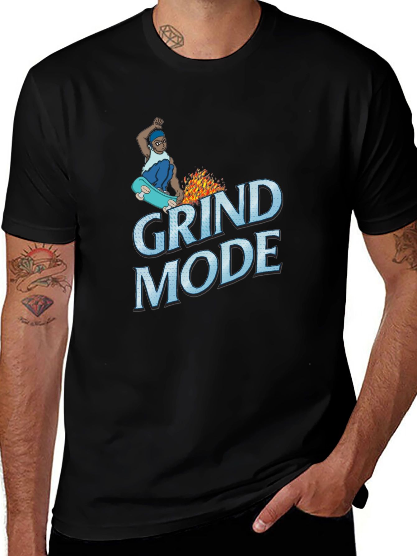 Grind Mode Black T-Shirt