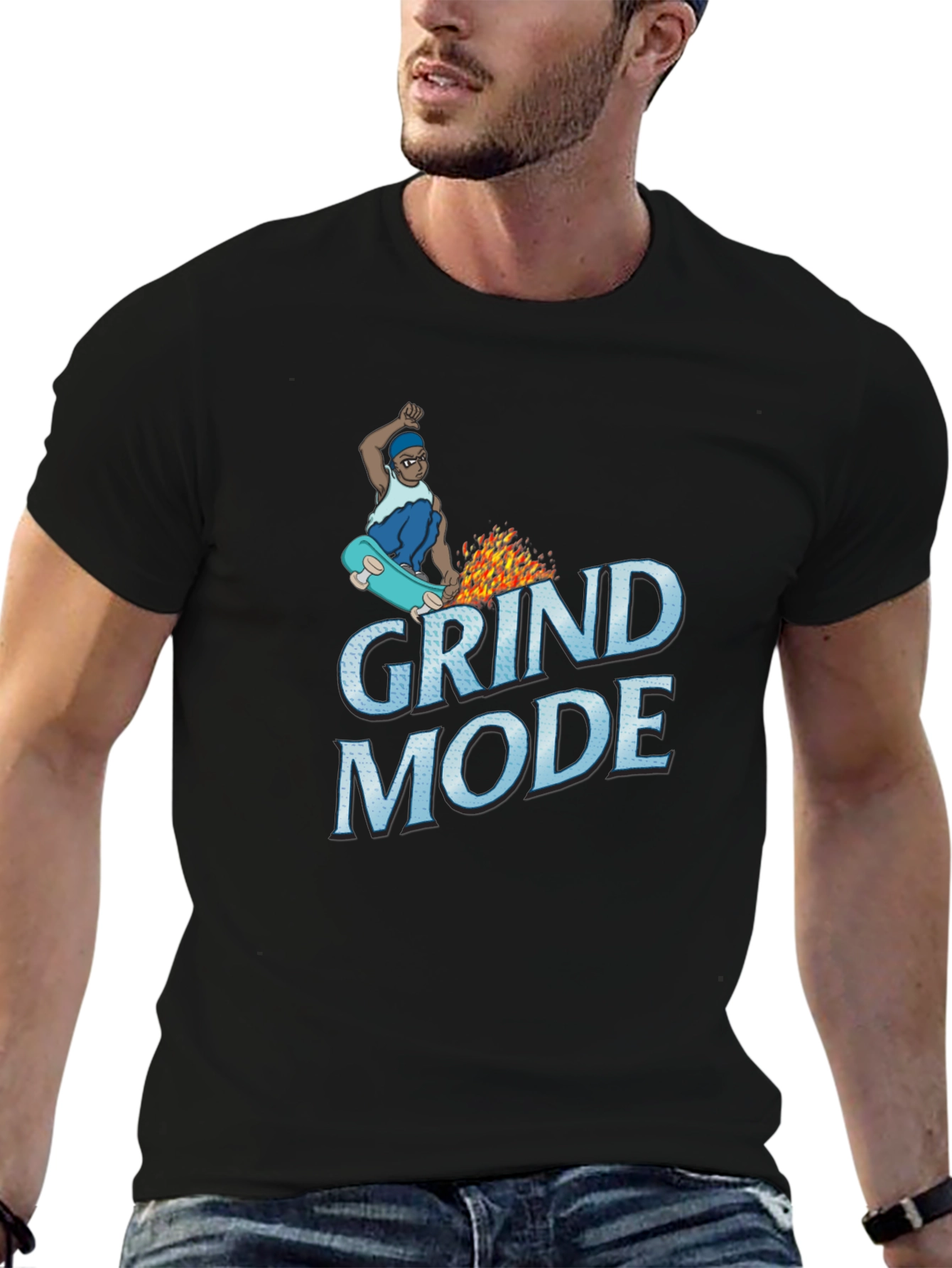 Grind Mode Black T-Shirt