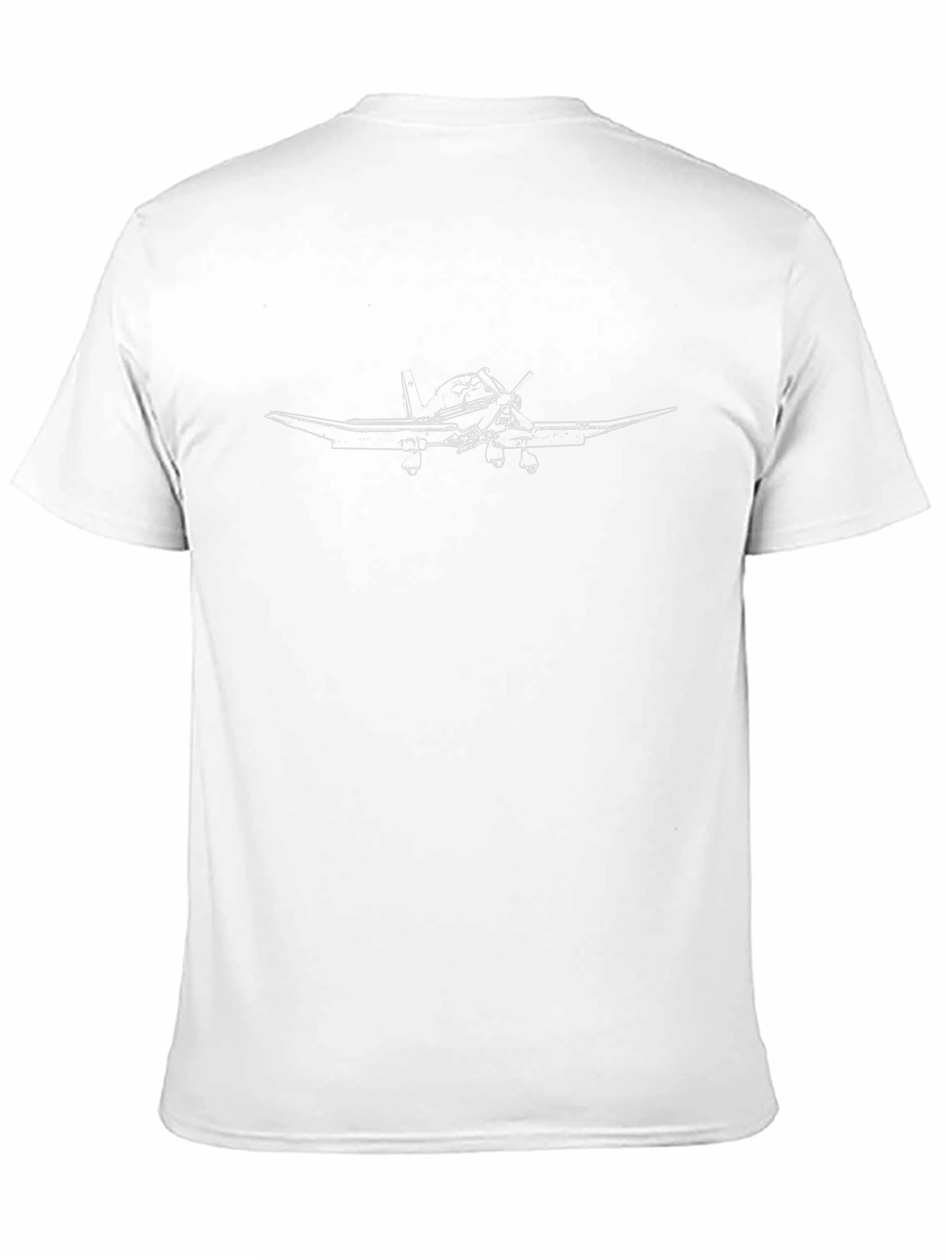 Airplane Outline Graphic T-Shirt