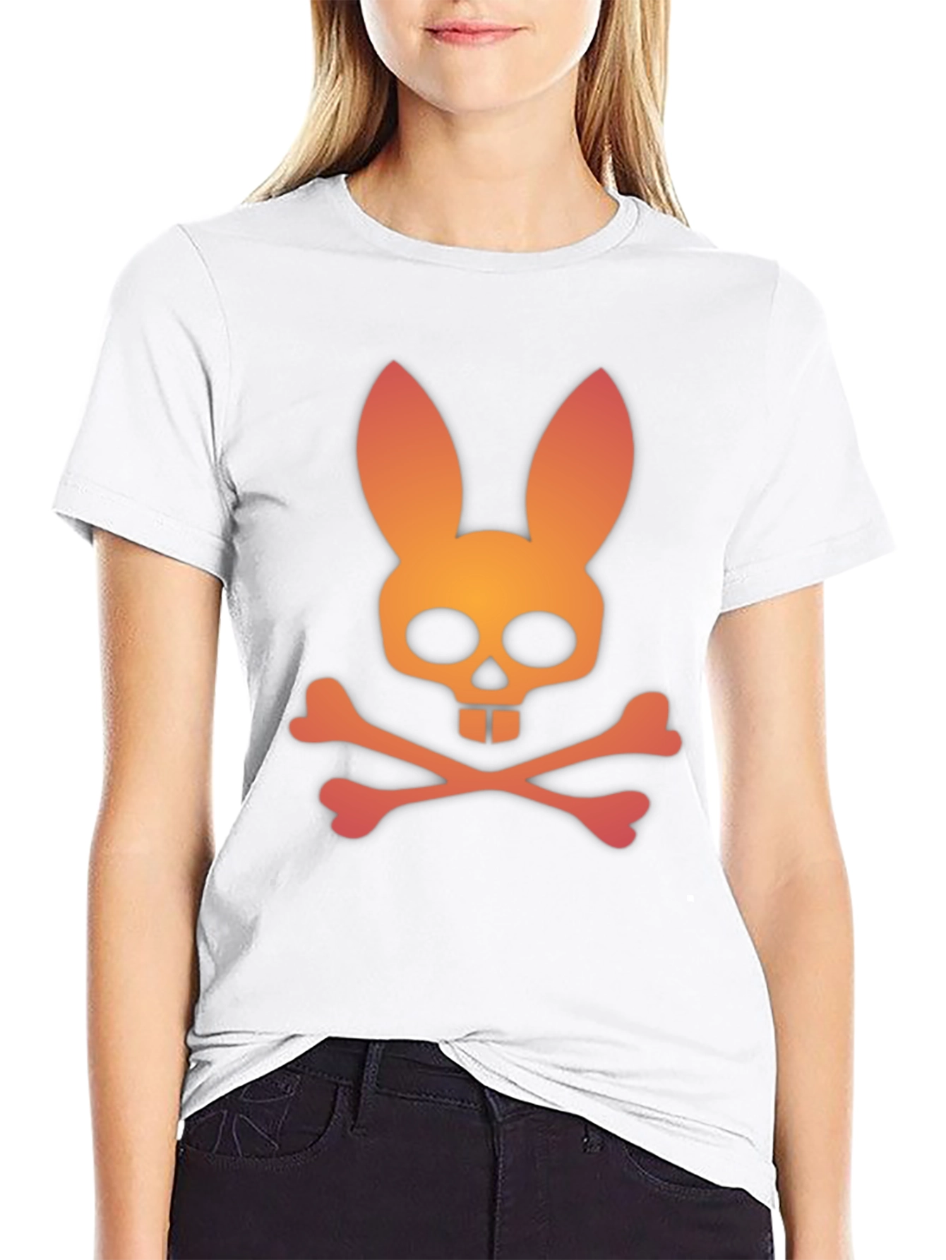 Bunny Skull T-Shirt - Edgy Streetwear