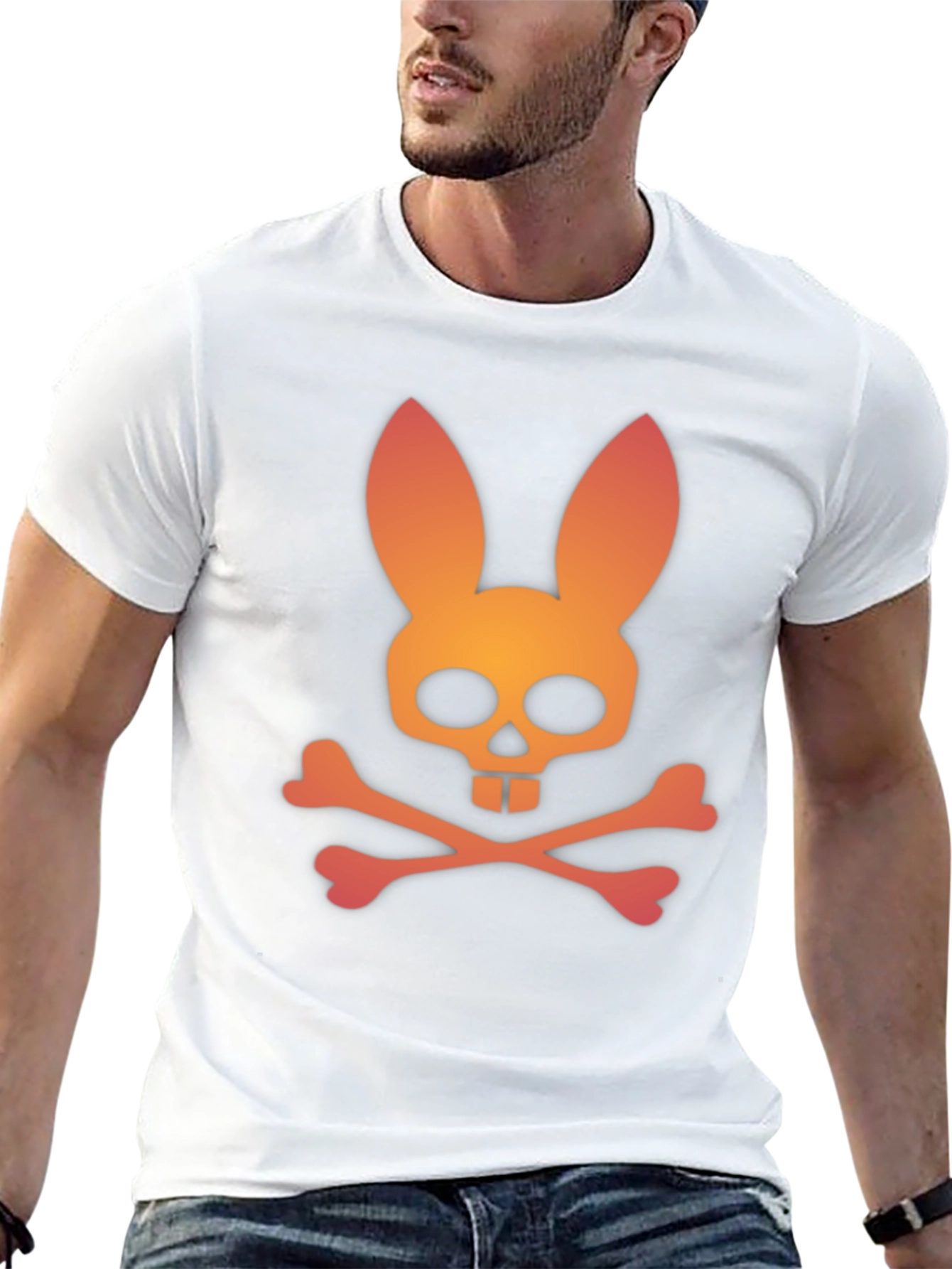 Bunny Skull T-Shirt - Edgy Streetwear