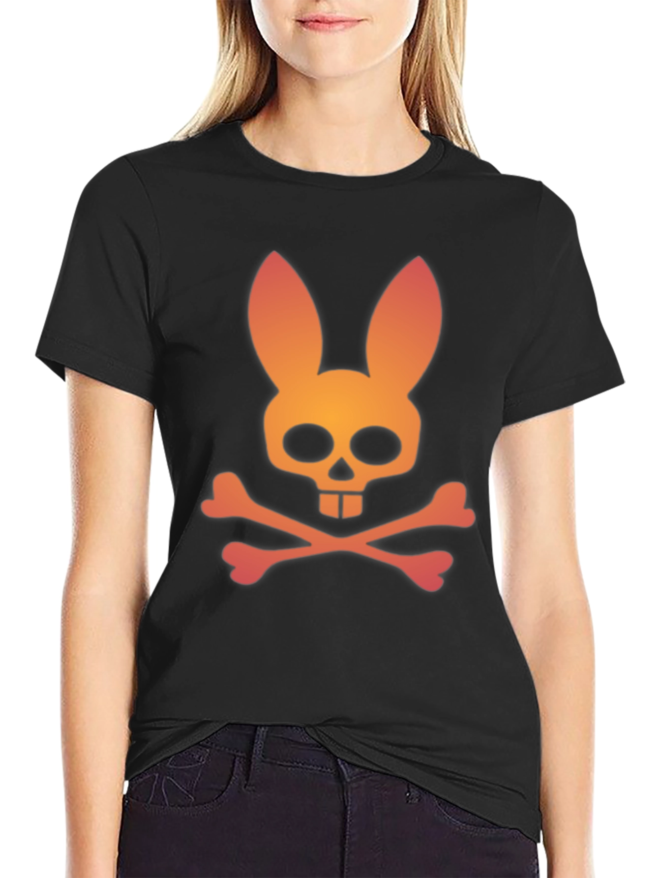 Bunny Skull T-Shirt - Edgy Streetwear