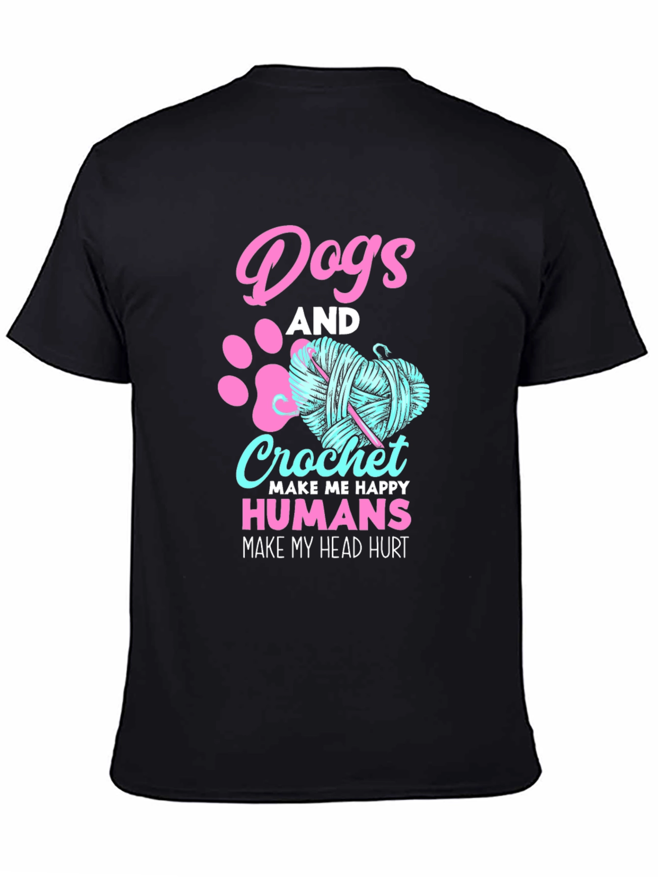 Dogs and Crochet T-Shirt - Funny Hobby Tee