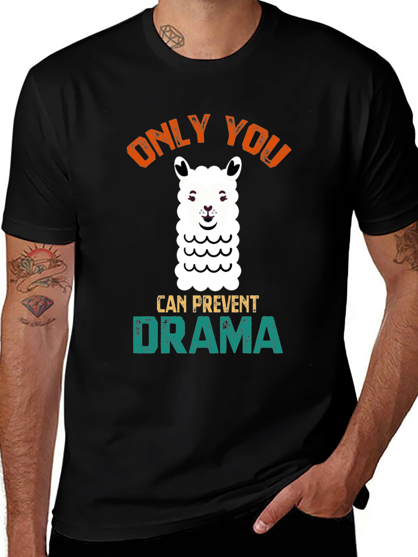 Only You Can Prevent Drama Llama Graphic Tee