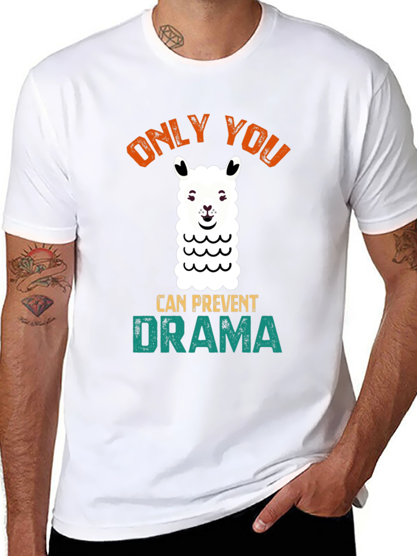 Only You Can Prevent Drama Llama Graphic Tee