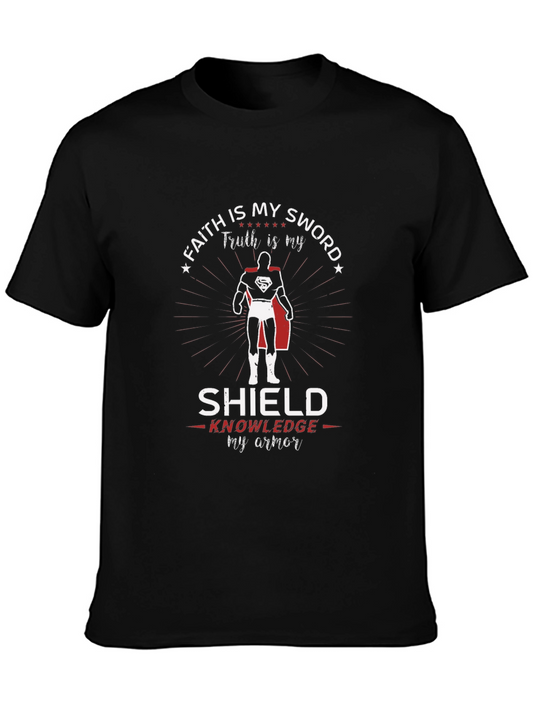 Faith Sword Shield Knowledge Armor Superman T-Shirt