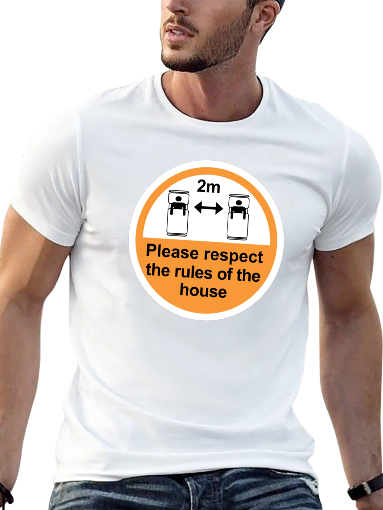 Social Distance Humor Tee - Respect the Rules