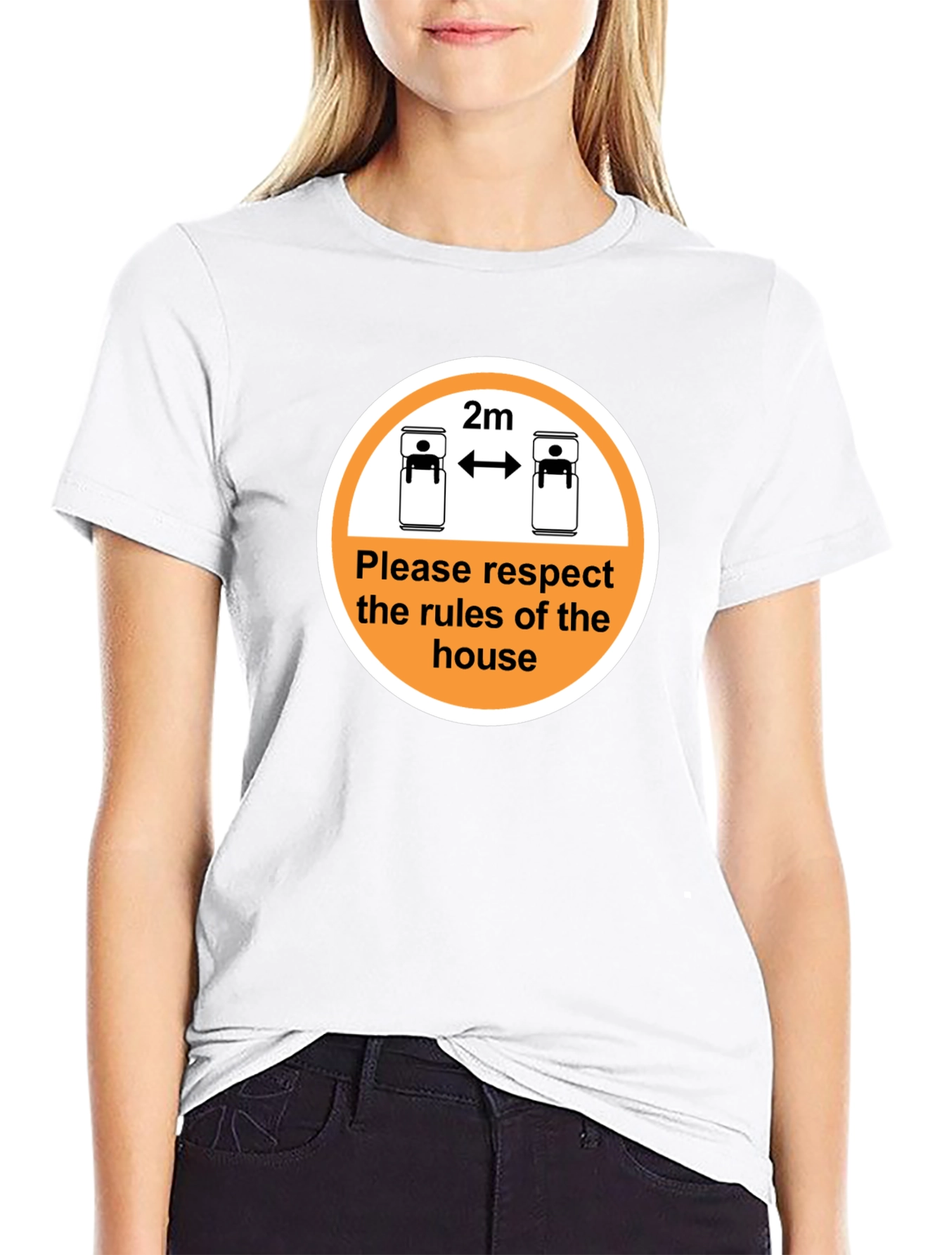 Social Distance Humor Tee - Respect the Rules