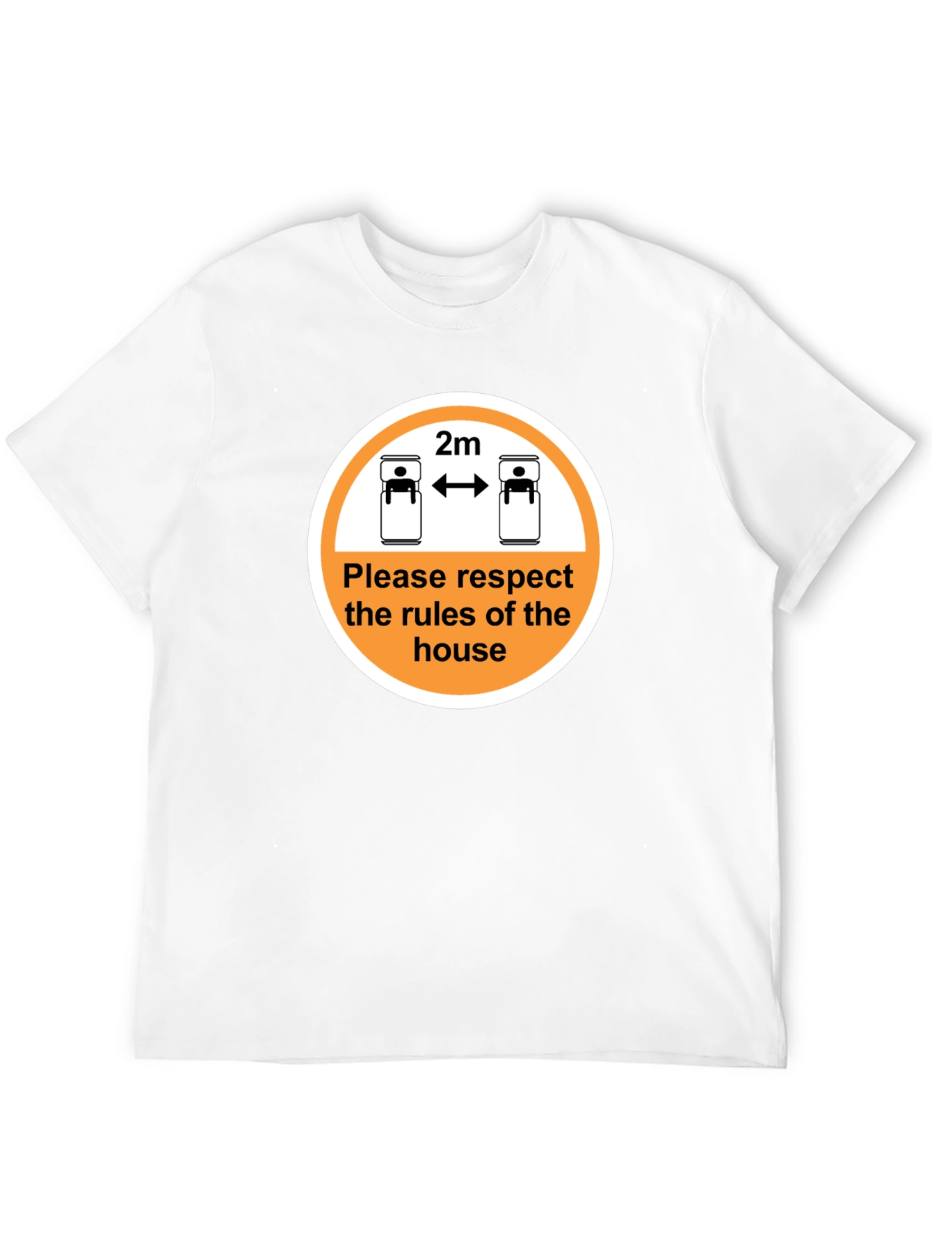 Social Distance Humor Tee - Respect the Rules
