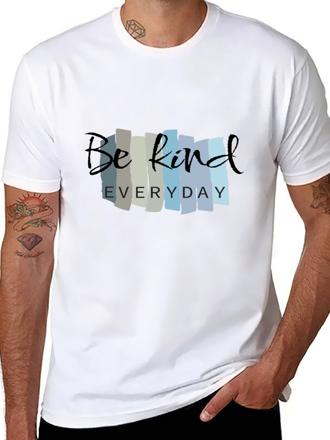 Be Kind Everyday Black Graphic T-Shirt