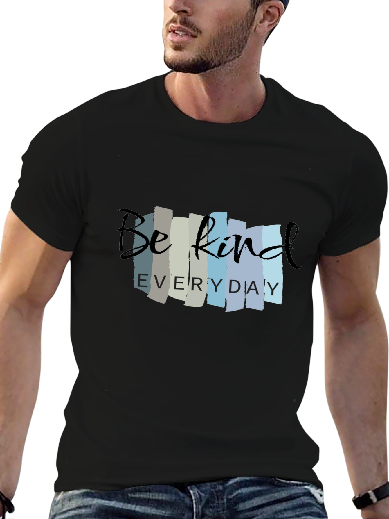 Be Kind Everyday Black Graphic T-Shirt