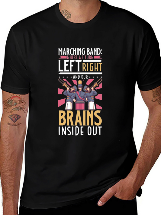 Marching Band Brains Inside Out Graphic Tee