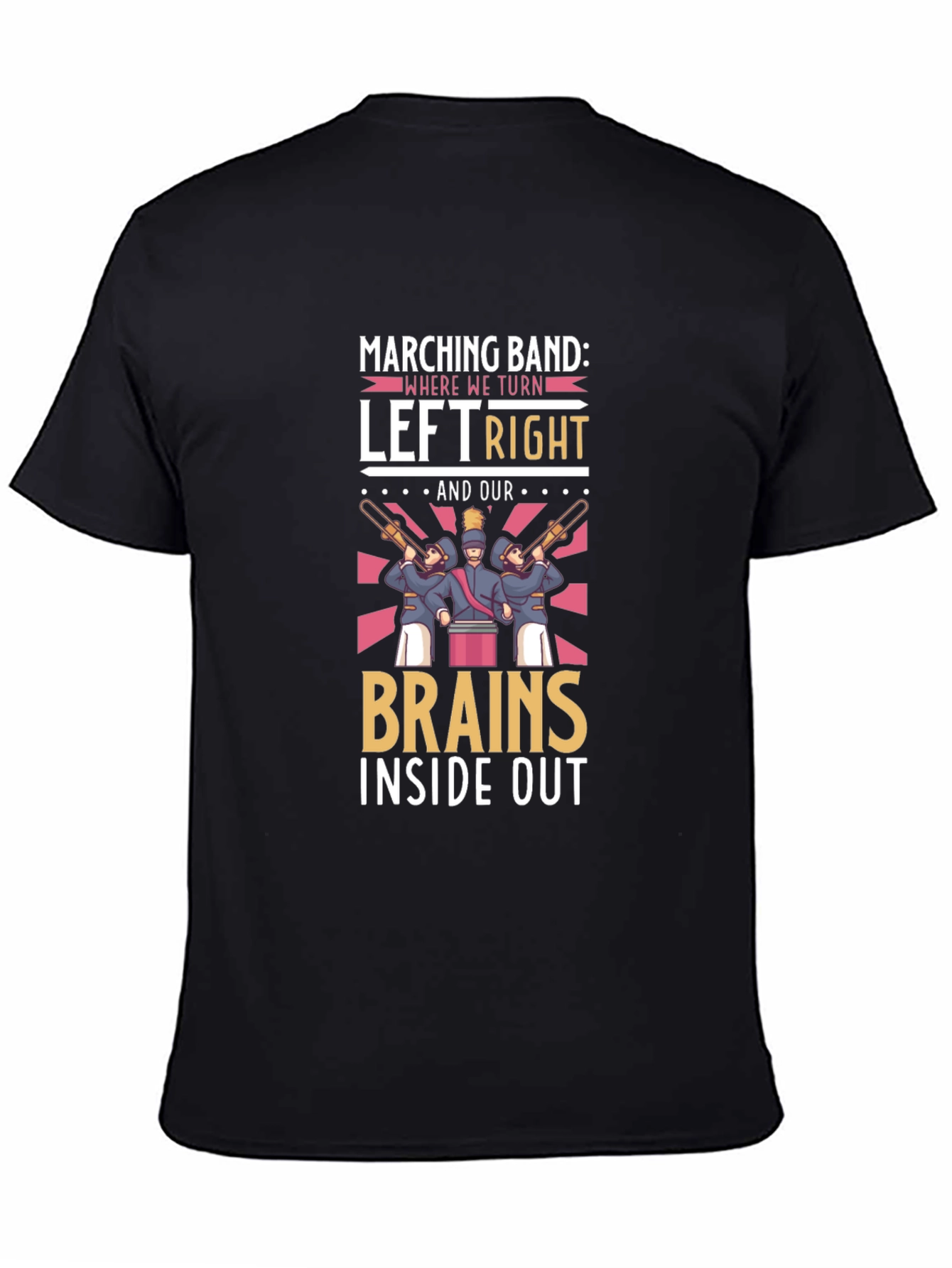 Marching Band Brains Inside Out Graphic Tee