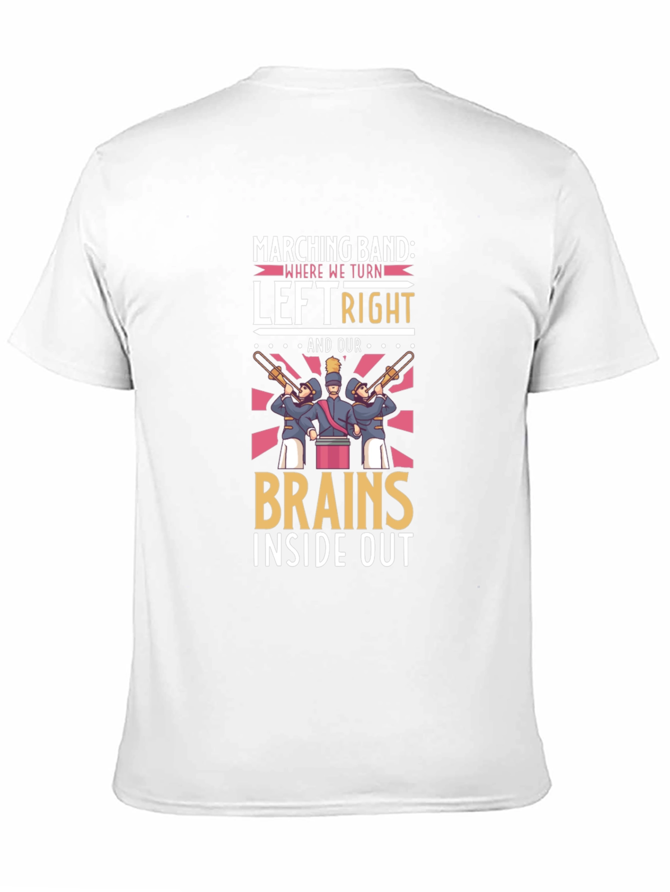 Marching Band Brains Inside Out Graphic Tee