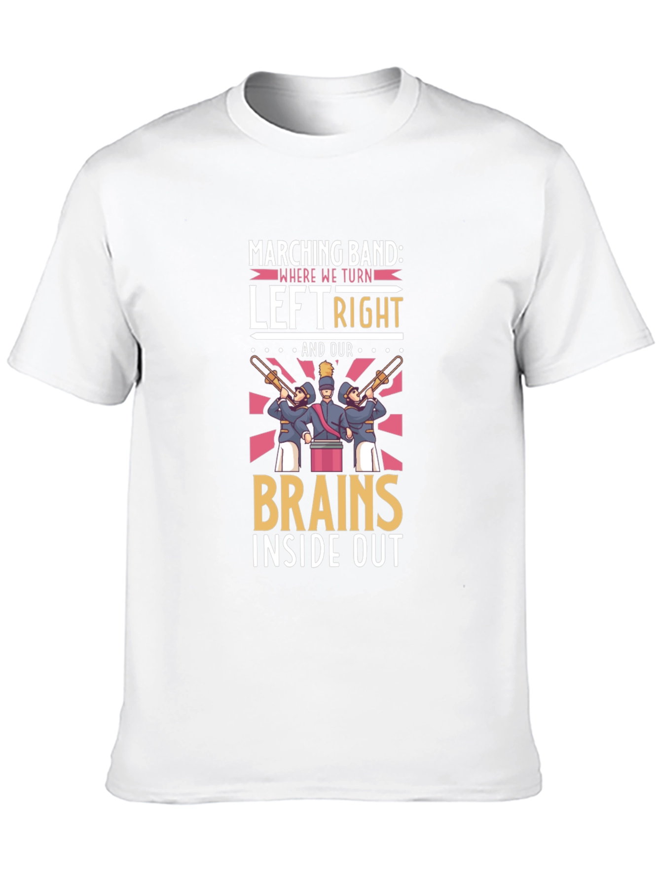 Marching Band Brains Inside Out Graphic Tee