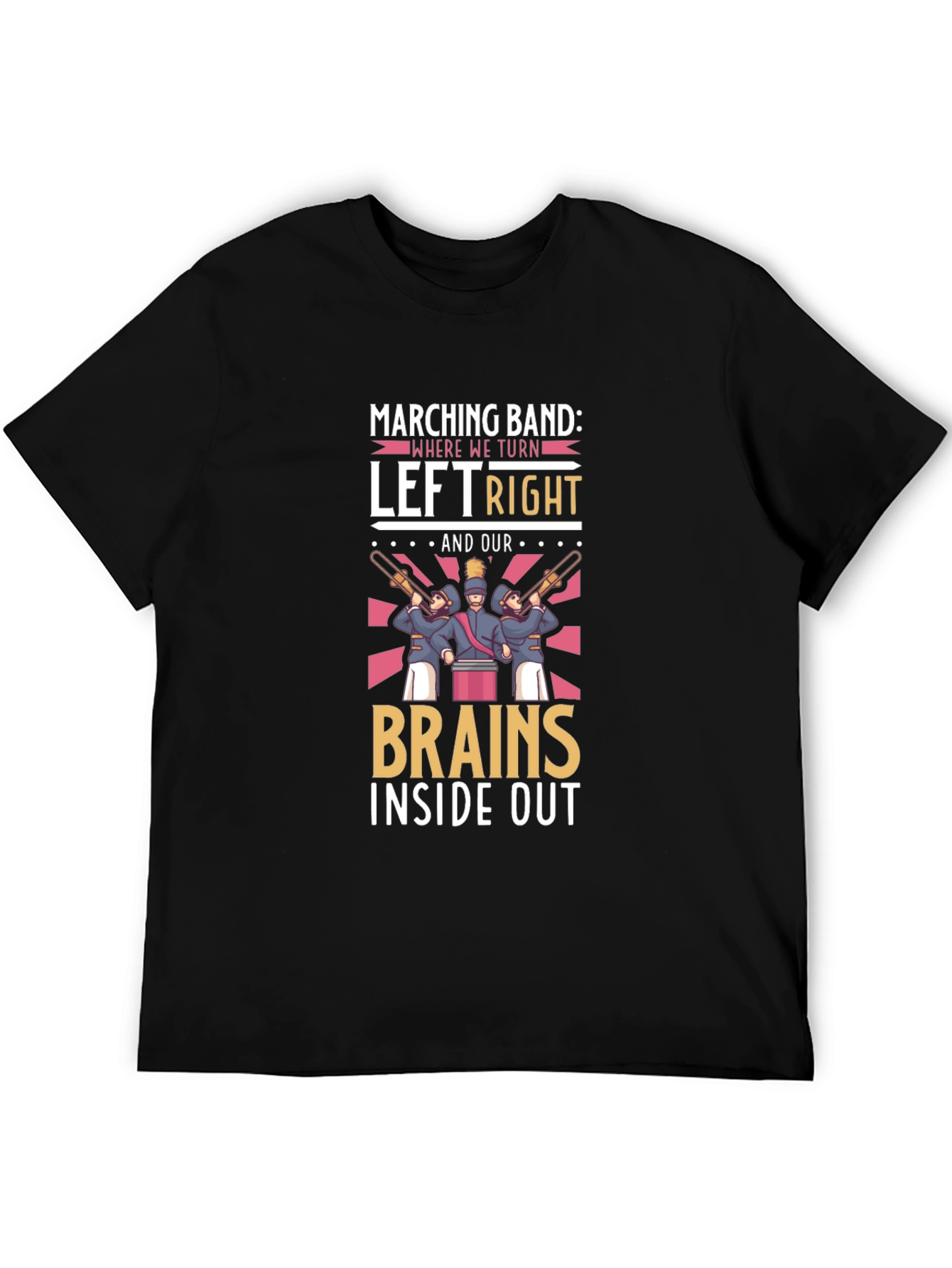 Marching Band Brains Inside Out Graphic Tee