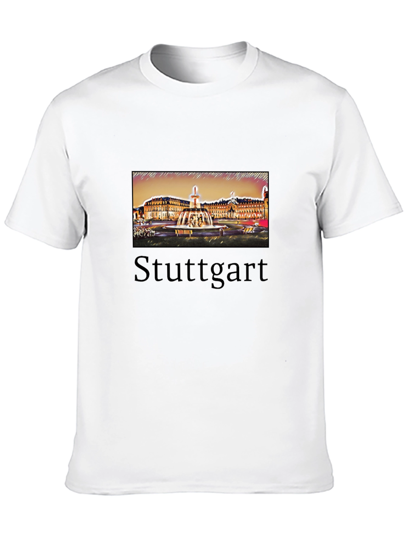 Stuttgart T-Shirt Black City Design