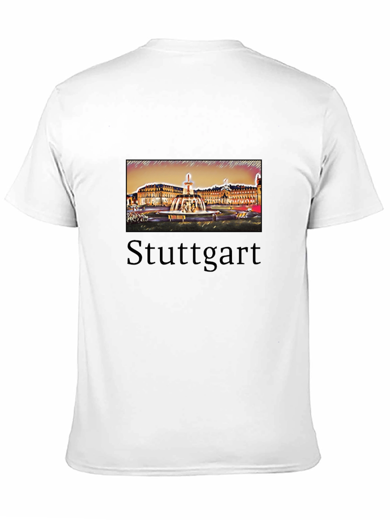 Stuttgart T-Shirt Black City Design