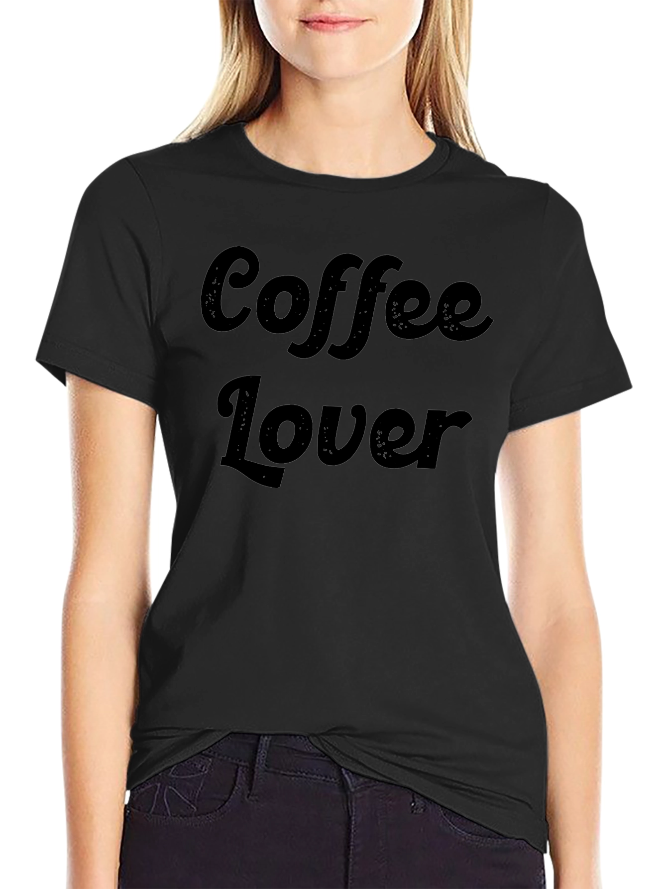 Coffee Lover Black Graphic T-Shirt