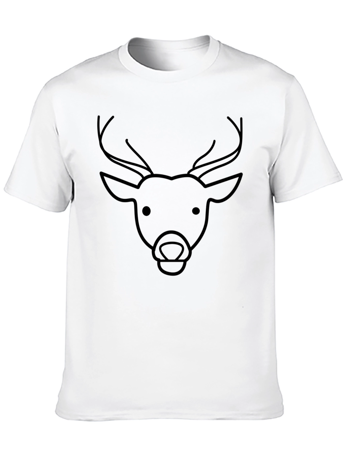 Deer Graphic Tee - Mens Black T-Shirt
