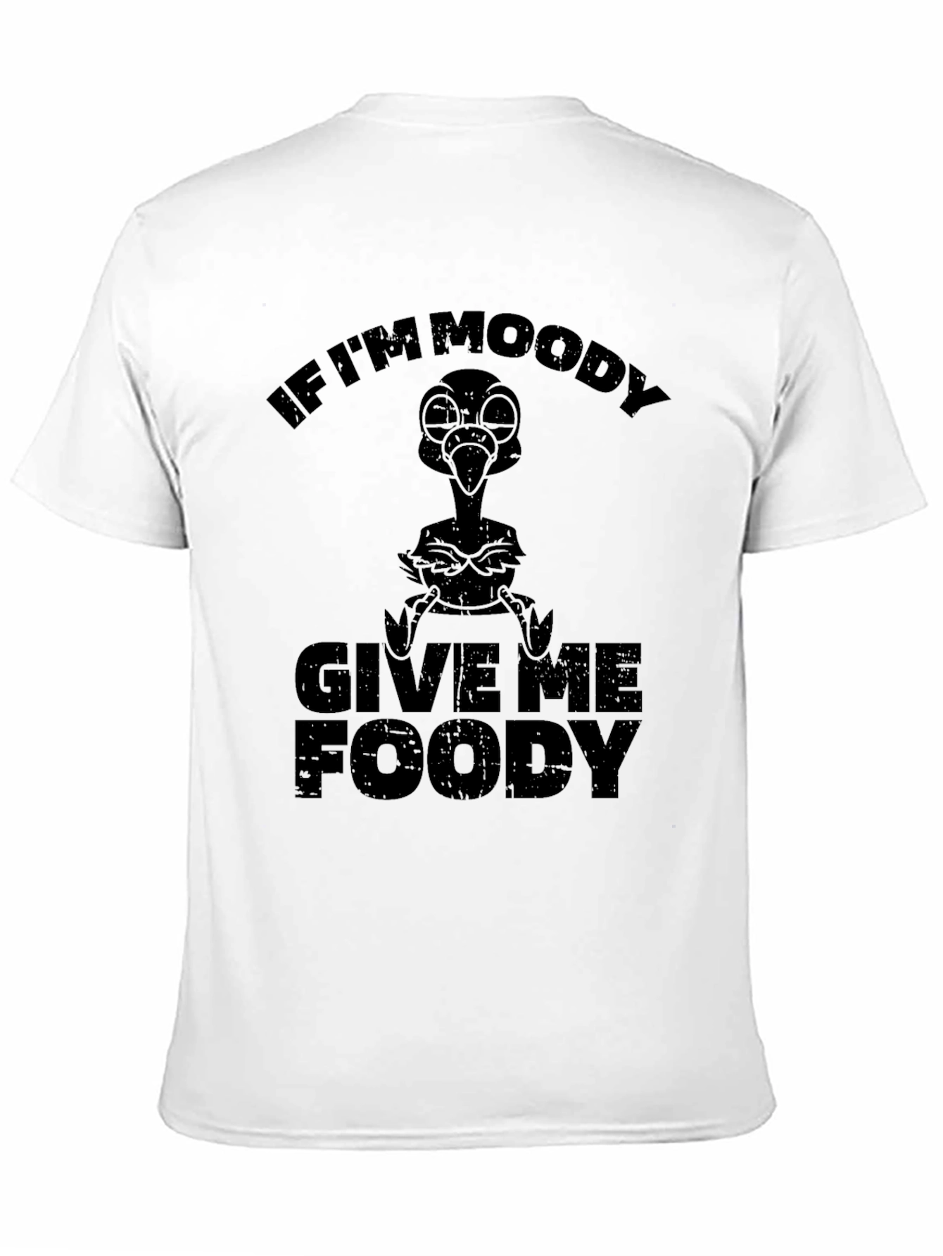 Moody Foody Graphic T-Shirt - Funny Bird Tee