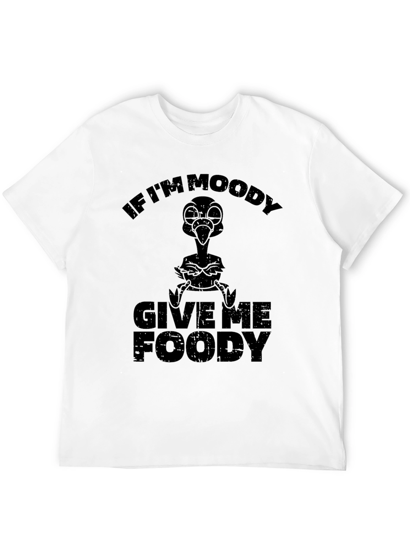 Moody Foody Graphic T-Shirt - Funny Bird Tee