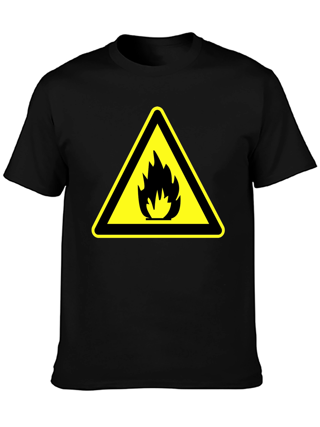 Warning Fire Hazard T-Shirt - Black