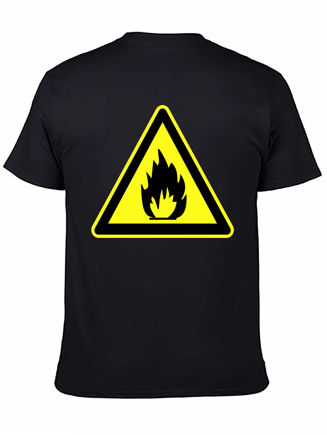 Warning Fire Hazard T-Shirt - Black