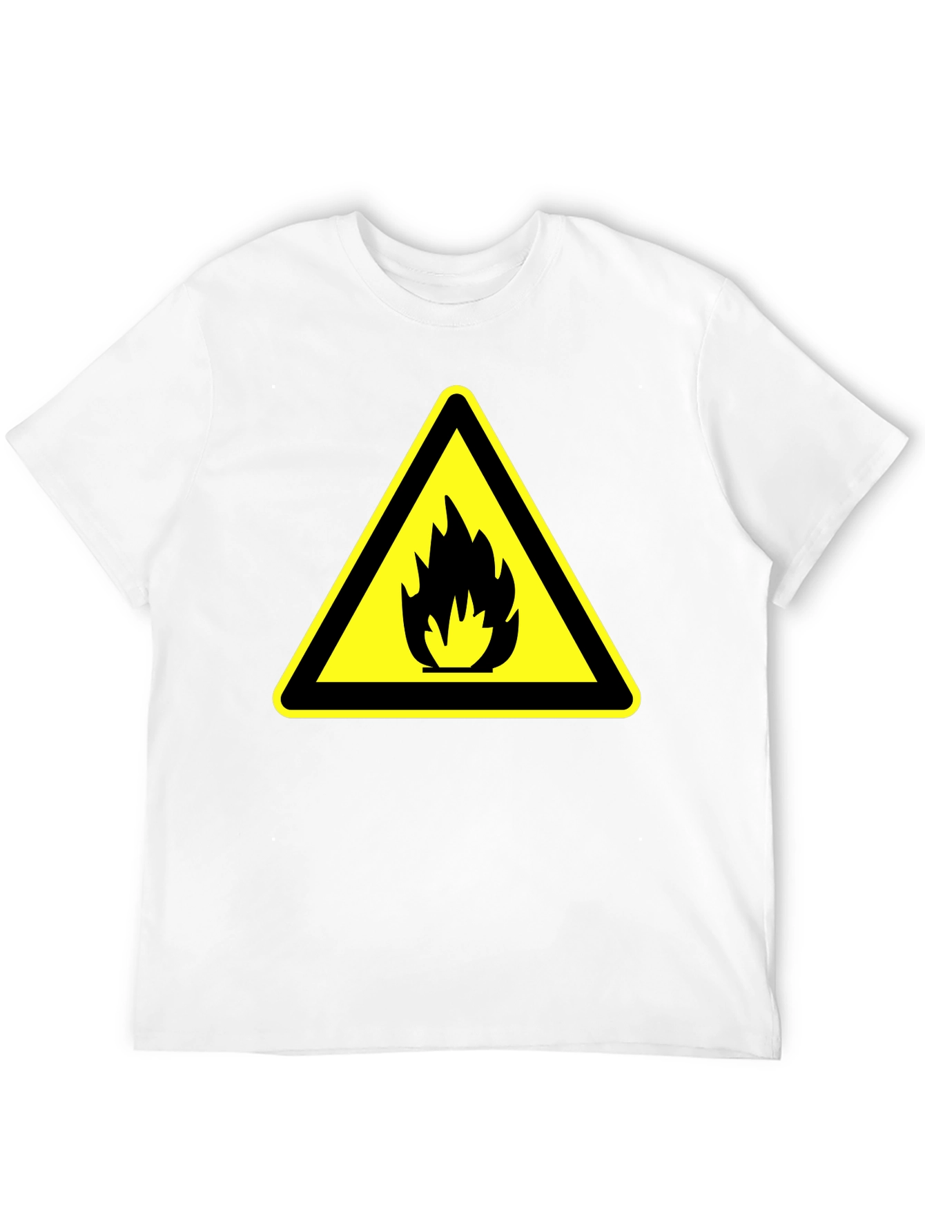 Warning Fire Hazard T-Shirt - Black