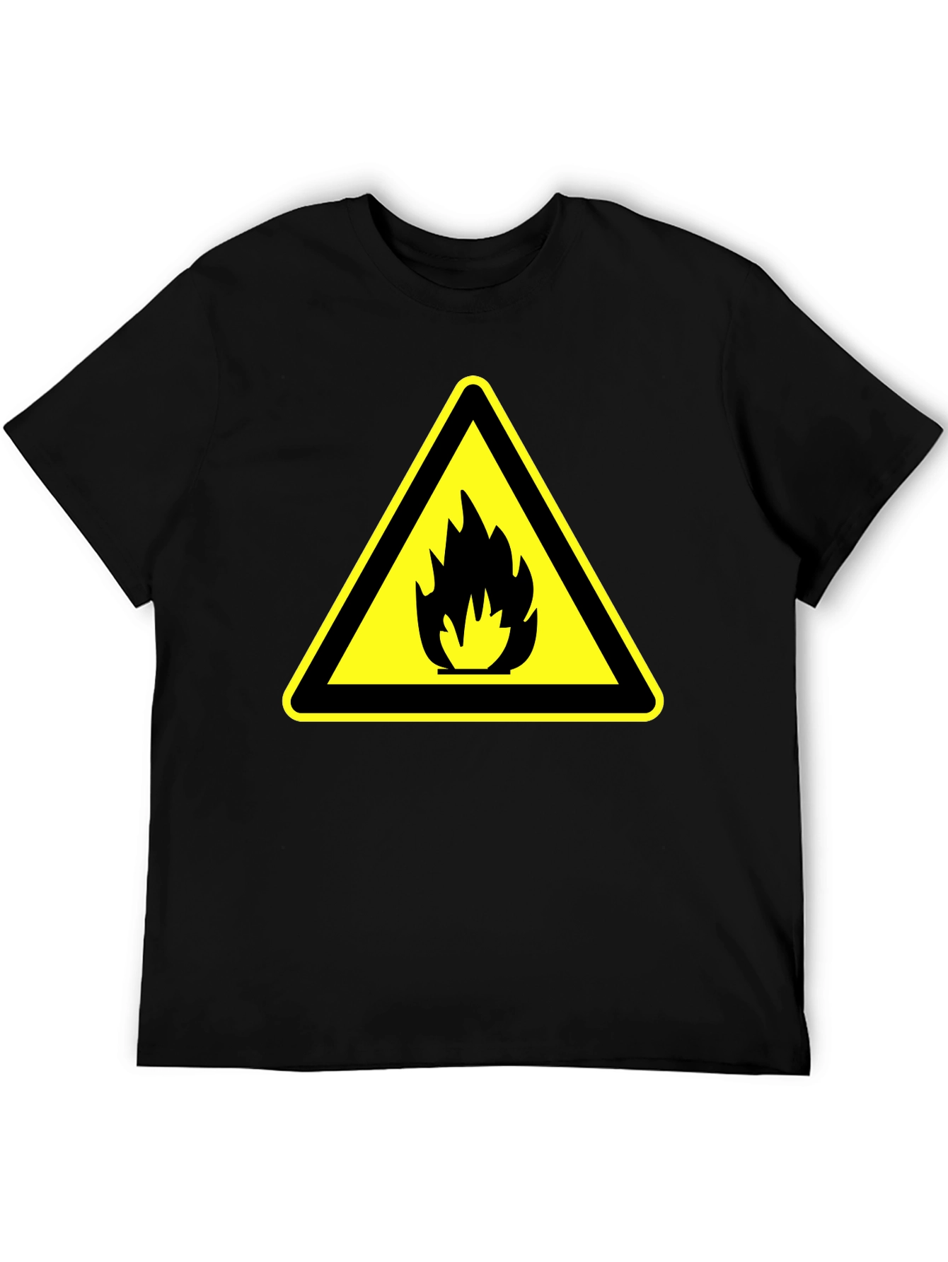 Warning Fire Hazard T-Shirt - Black