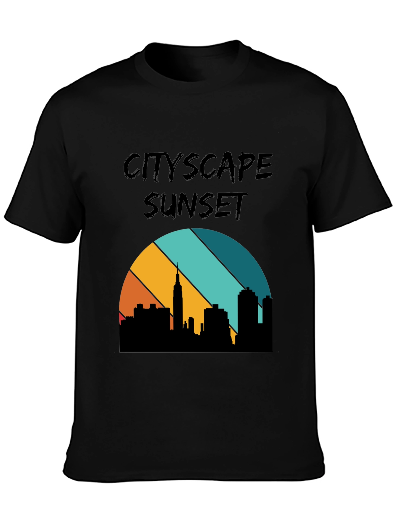 Cityscape Sunset Graphic Tee