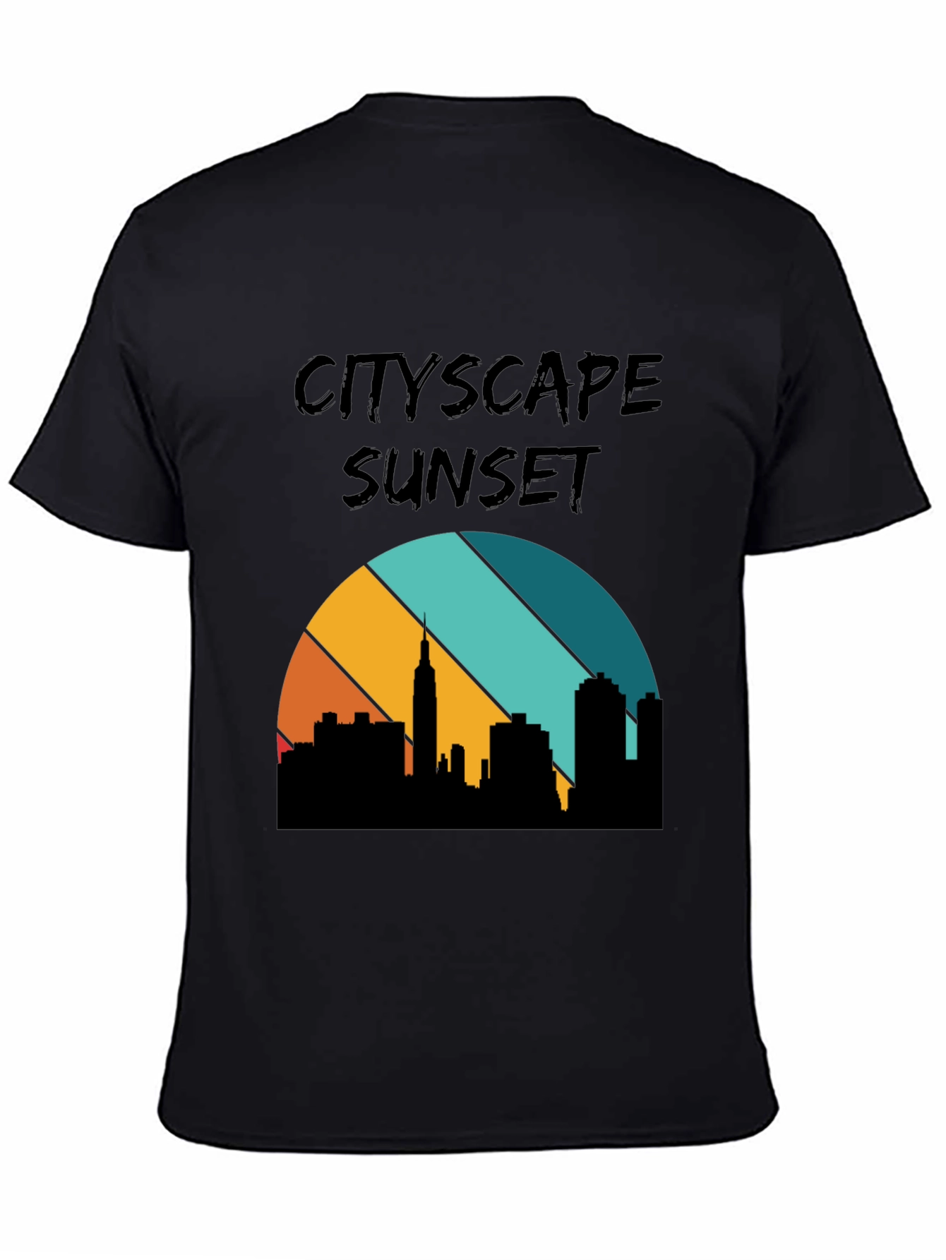 Cityscape Sunset Graphic Tee