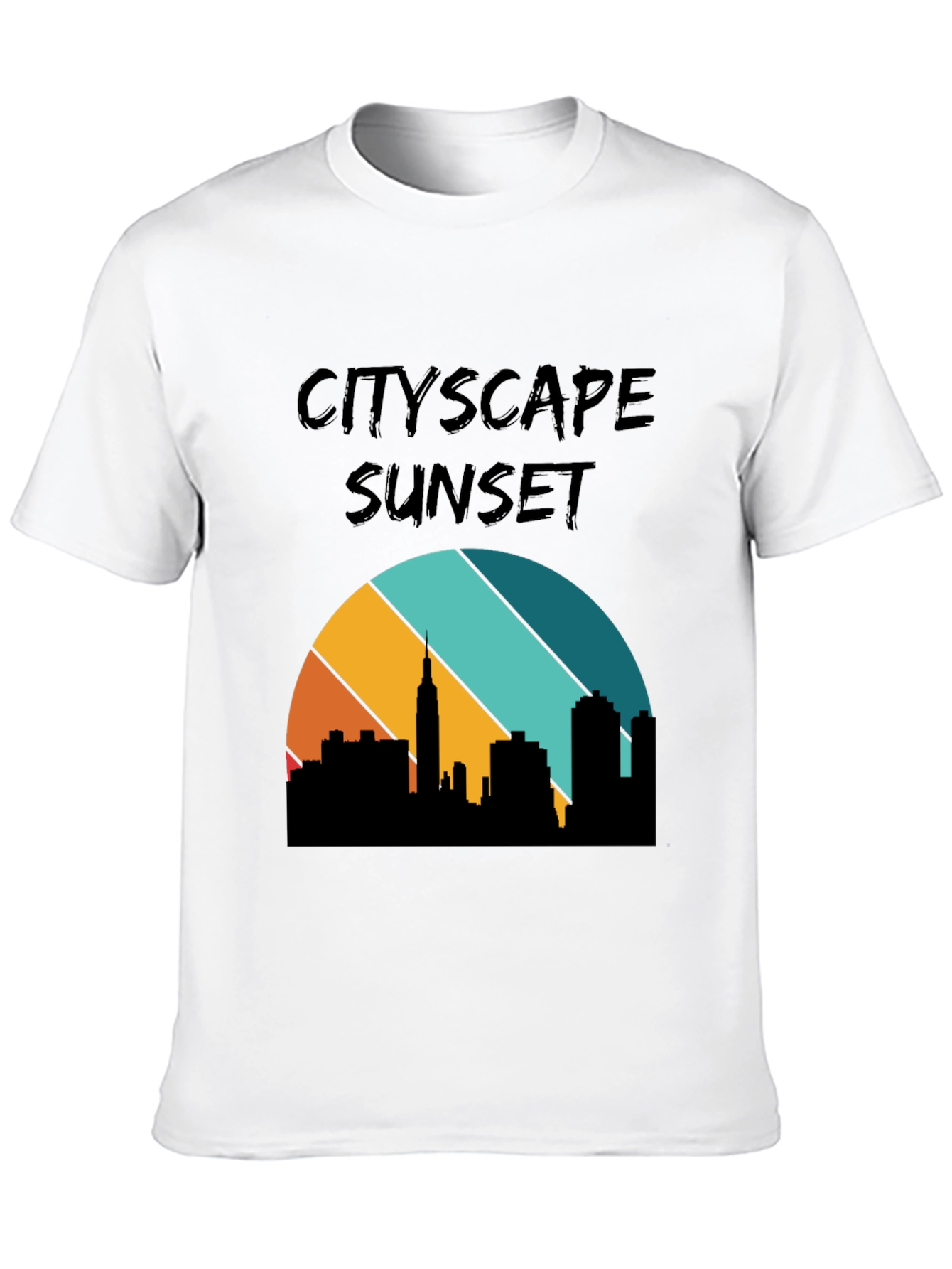 Cityscape Sunset Graphic Tee