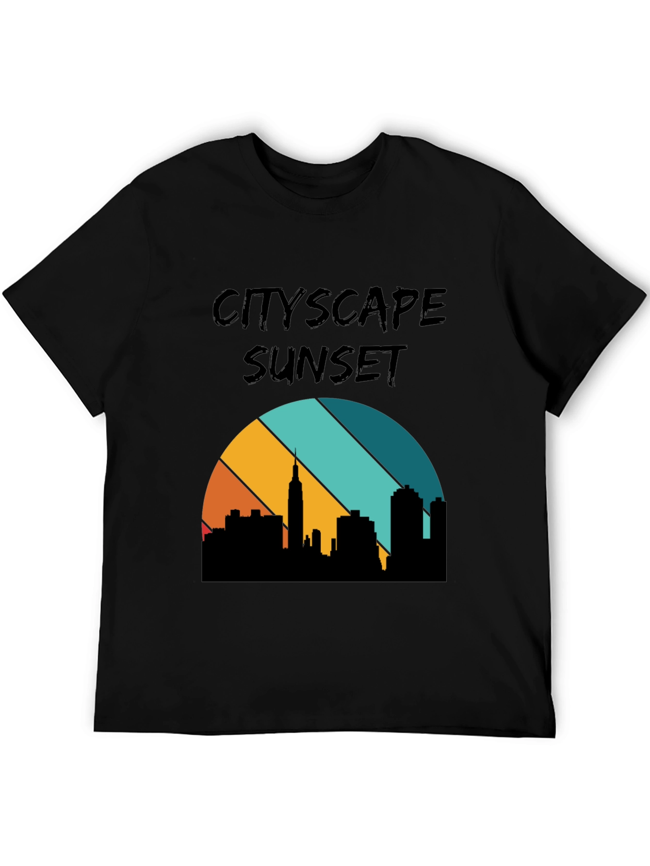 Cityscape Sunset Graphic Tee