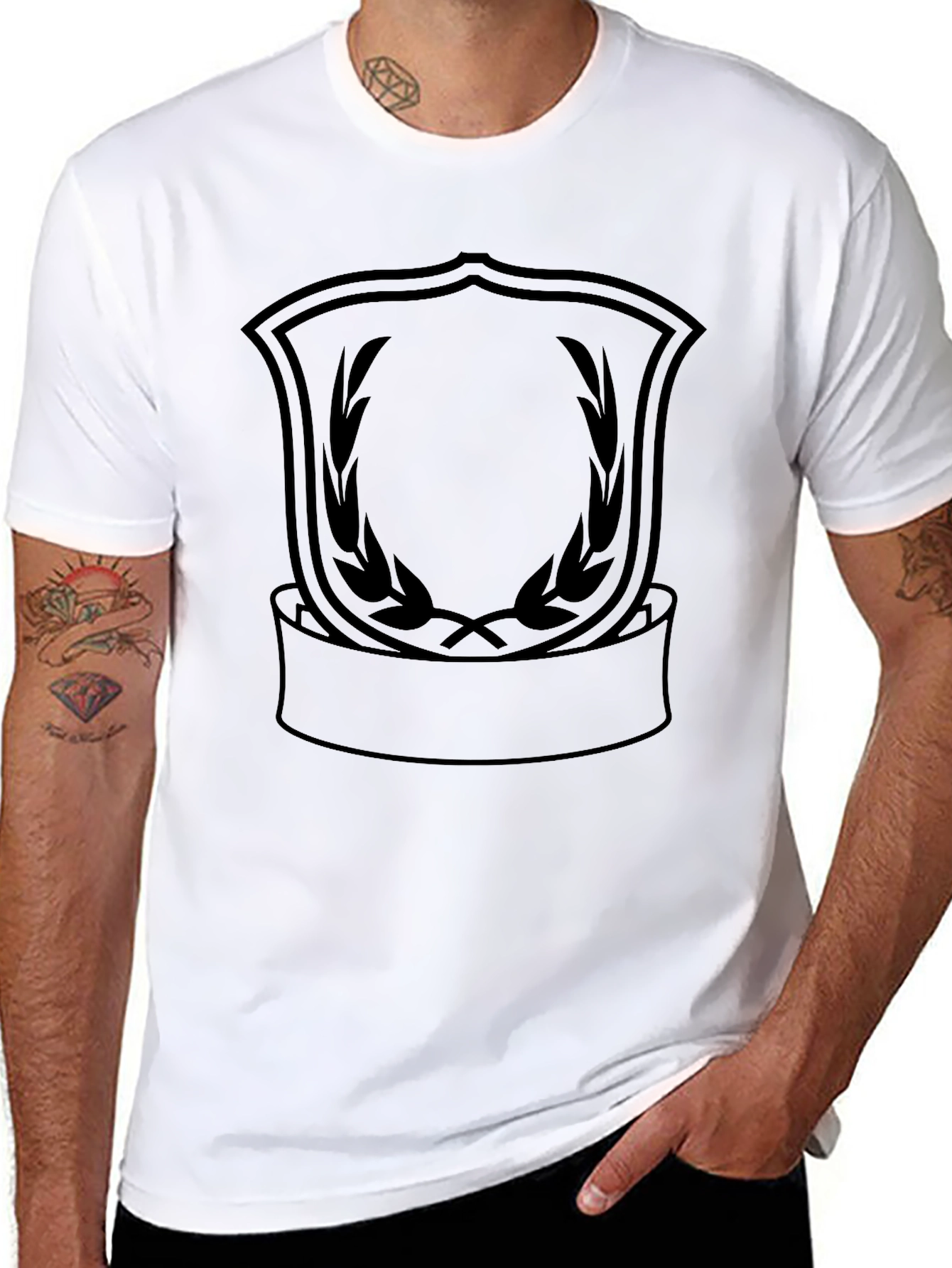 Emblem Graphic Black T-Shirt