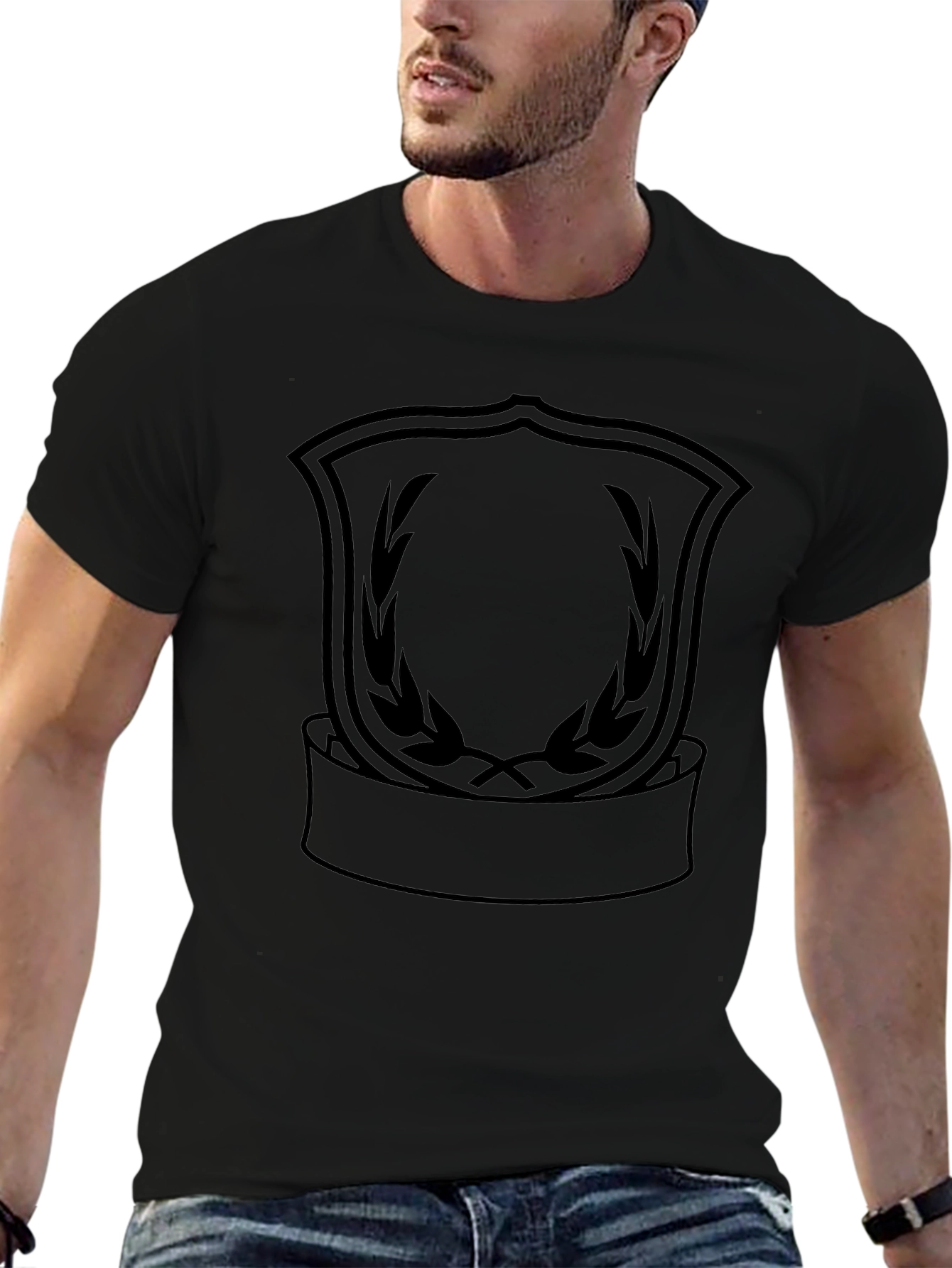 Emblem Graphic Black T-Shirt