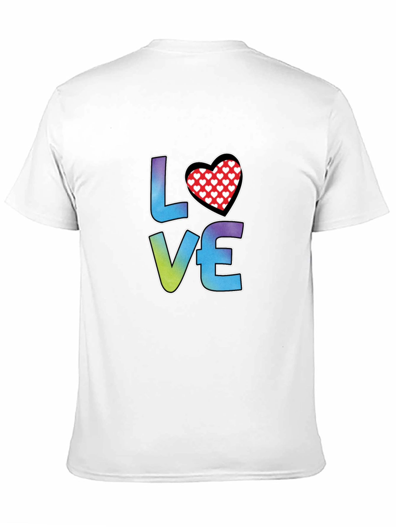 LOVE Heart Graphic Tee - Stylish Black T-Shirt