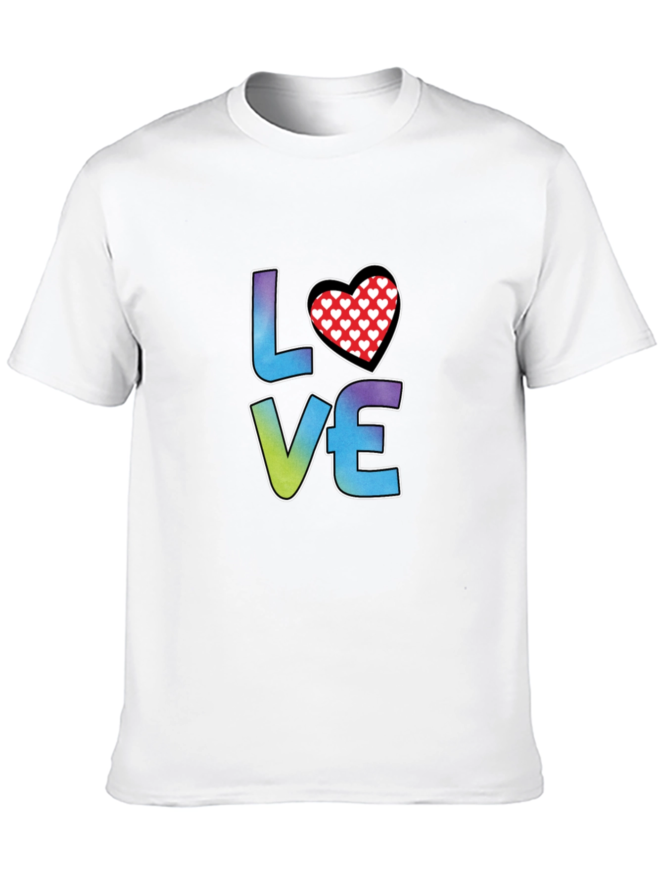 LOVE Heart Graphic Tee - Stylish Black T-Shirt