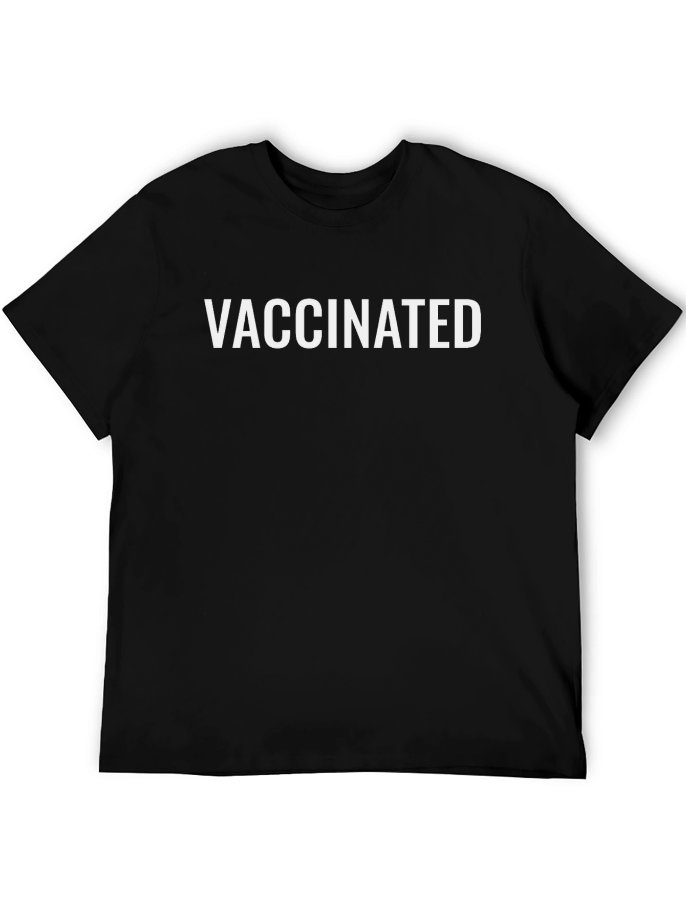 Vaccinated Black T-Shirt