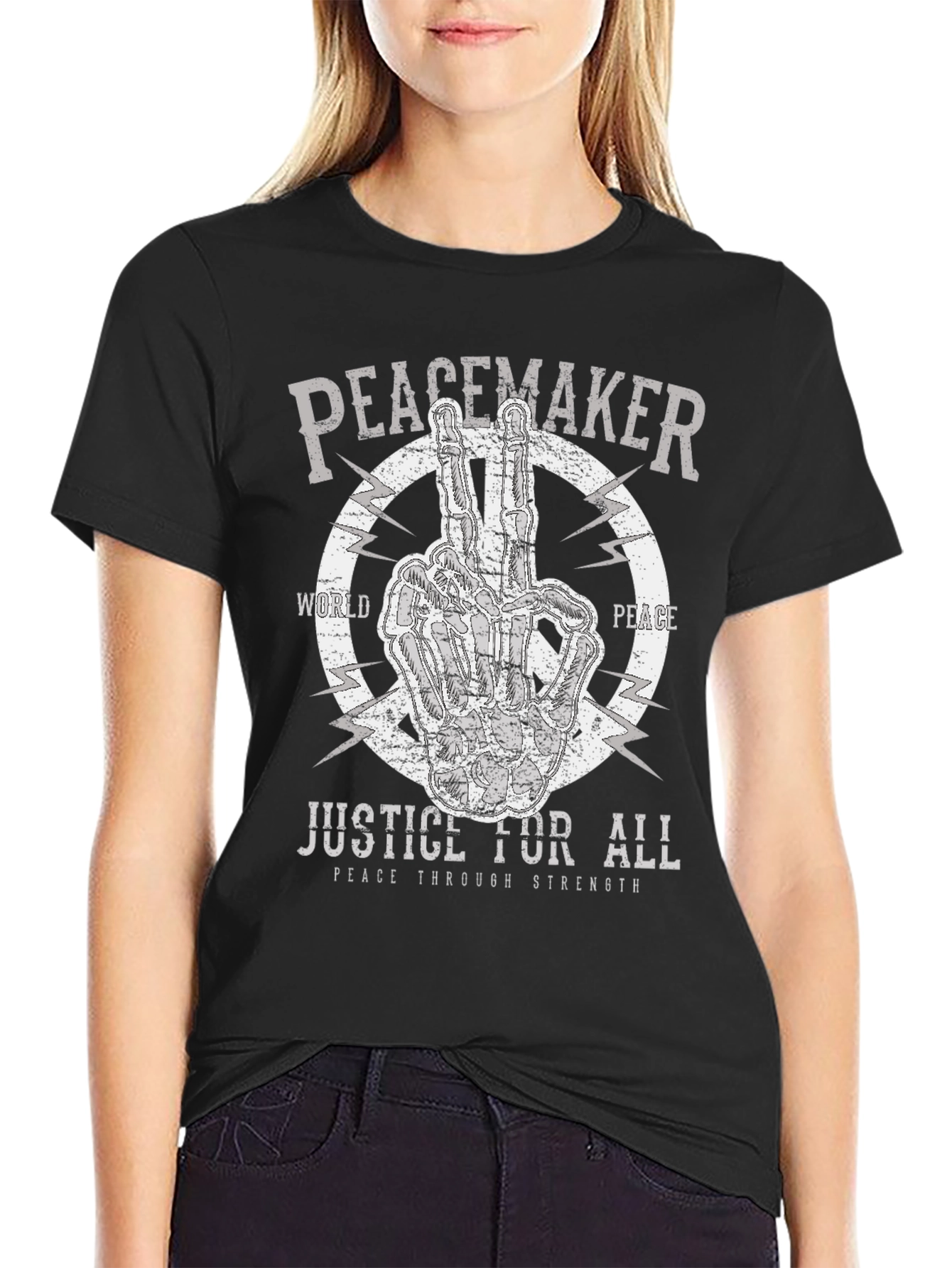 Peacemaker Justice for All Black T-Shirt