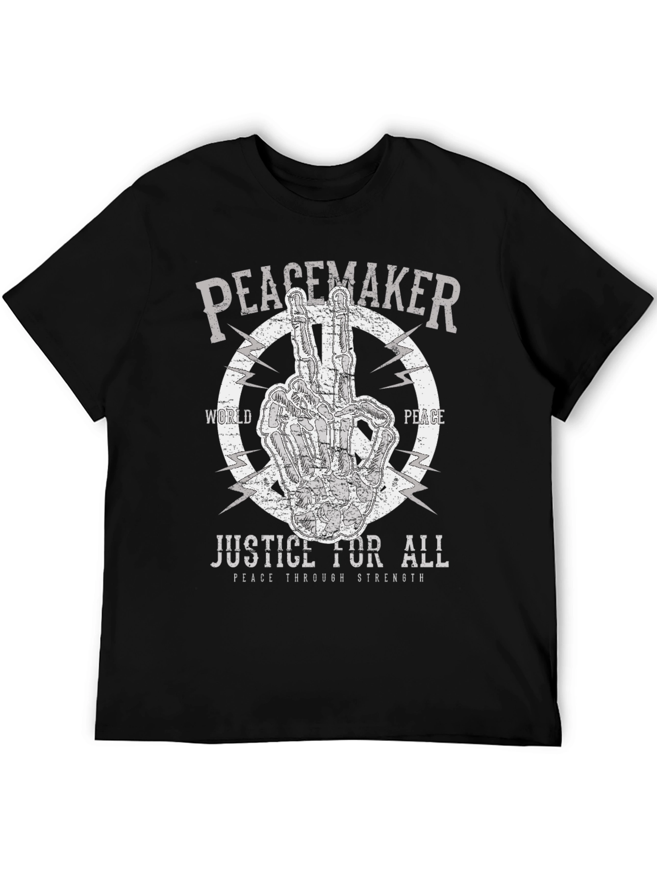 Peacemaker Justice for All Black T-Shirt