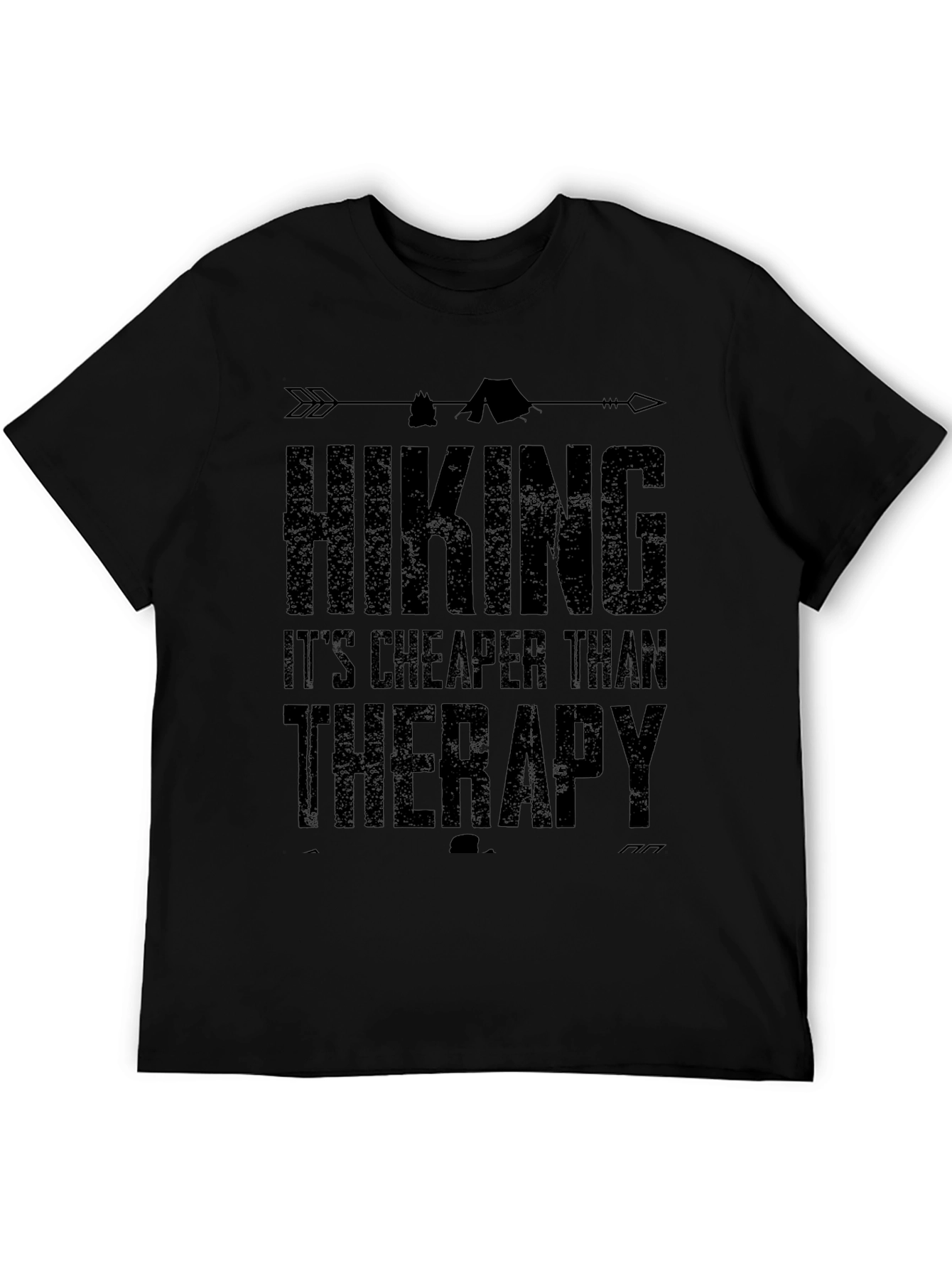 Hiking is Cheaper Than Therapy Graphic T-Shirt