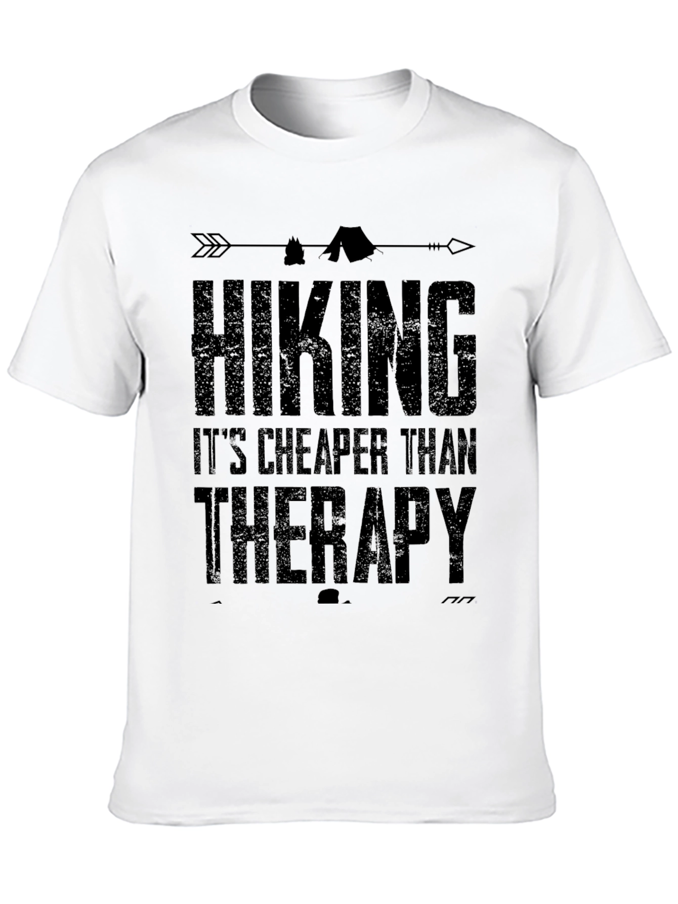 Hiking is Cheaper Than Therapy Graphic T-Shirt