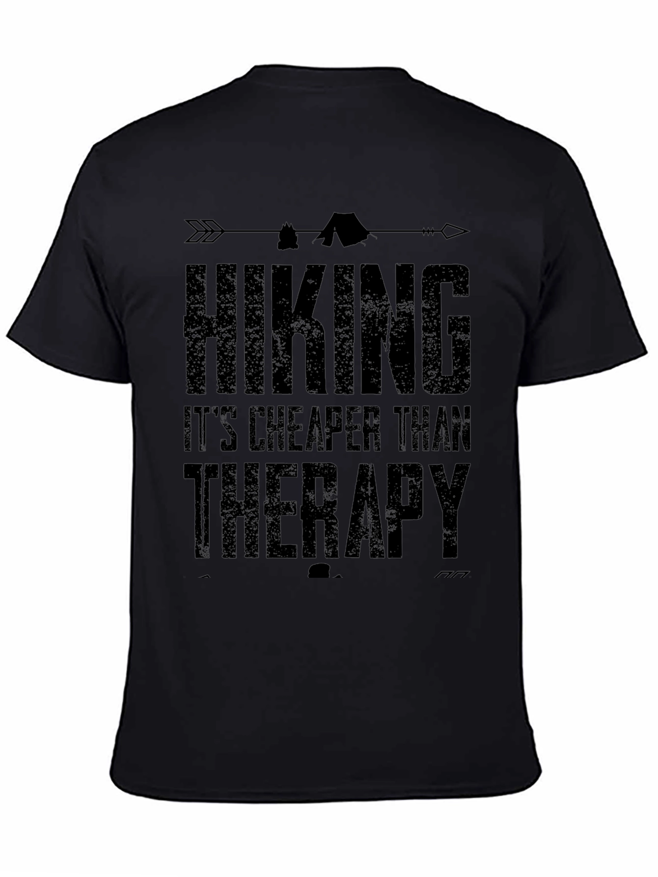 Hiking is Cheaper Than Therapy Graphic T-Shirt