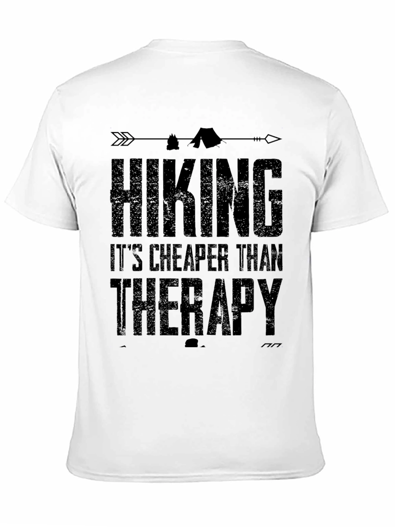 Hiking is Cheaper Than Therapy Graphic T-Shirt