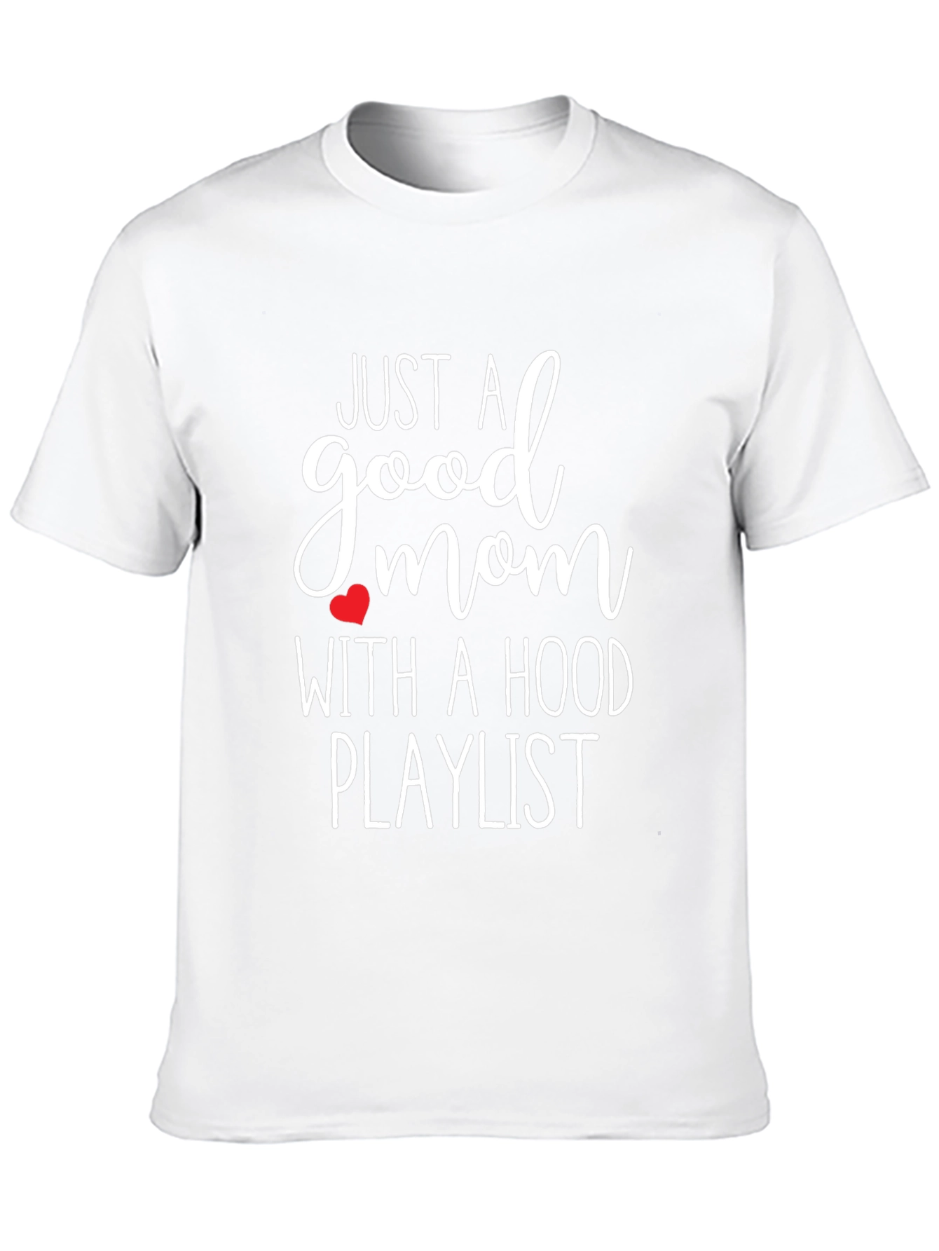 Good Mom Hood Playlist Black Tee