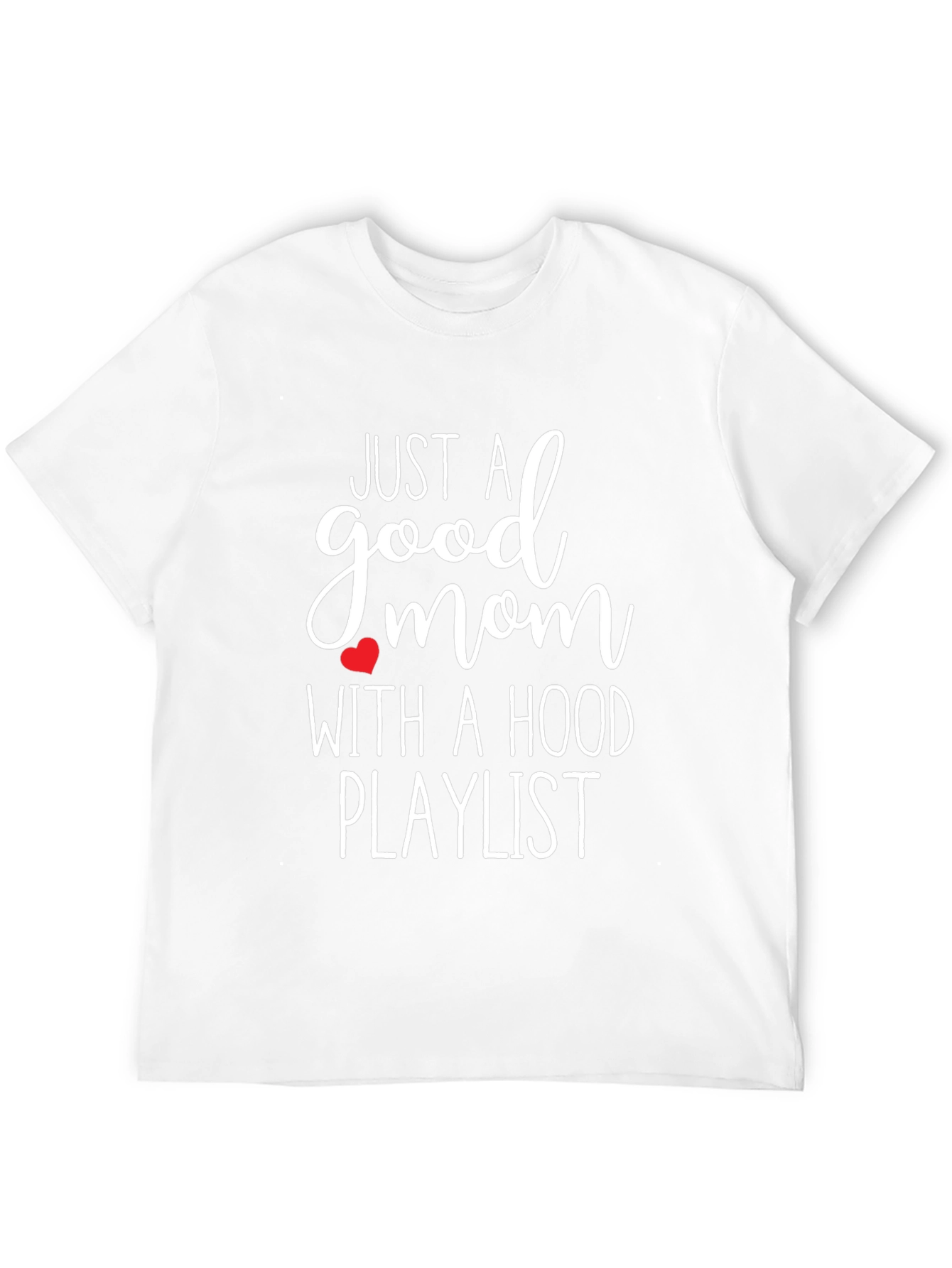 Good Mom Hood Playlist Black Tee